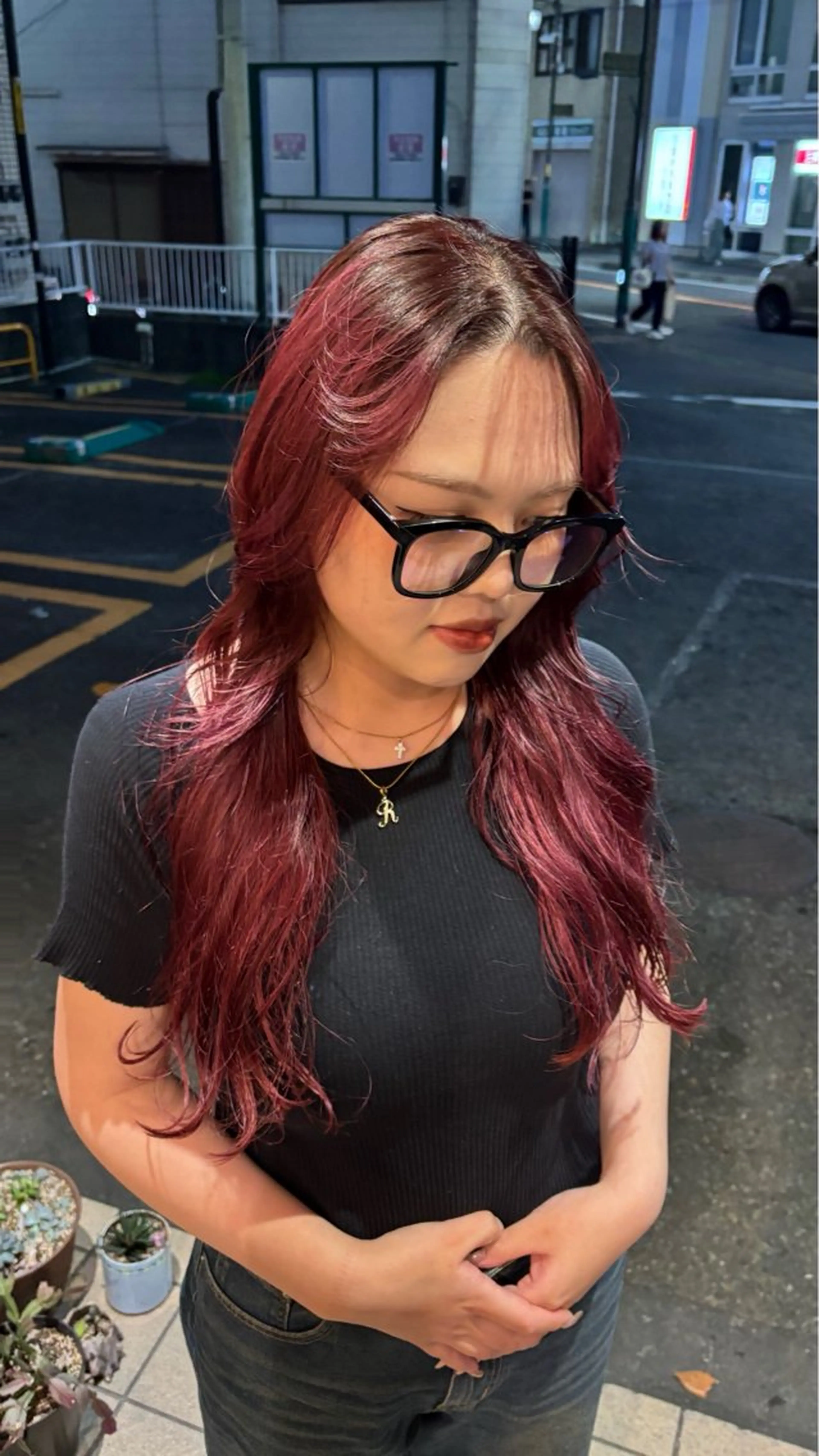 ロング ヘアカラー トリートメント 🎀ハイトーン/ 艶カラー/夕月🎀のヘアスタイル