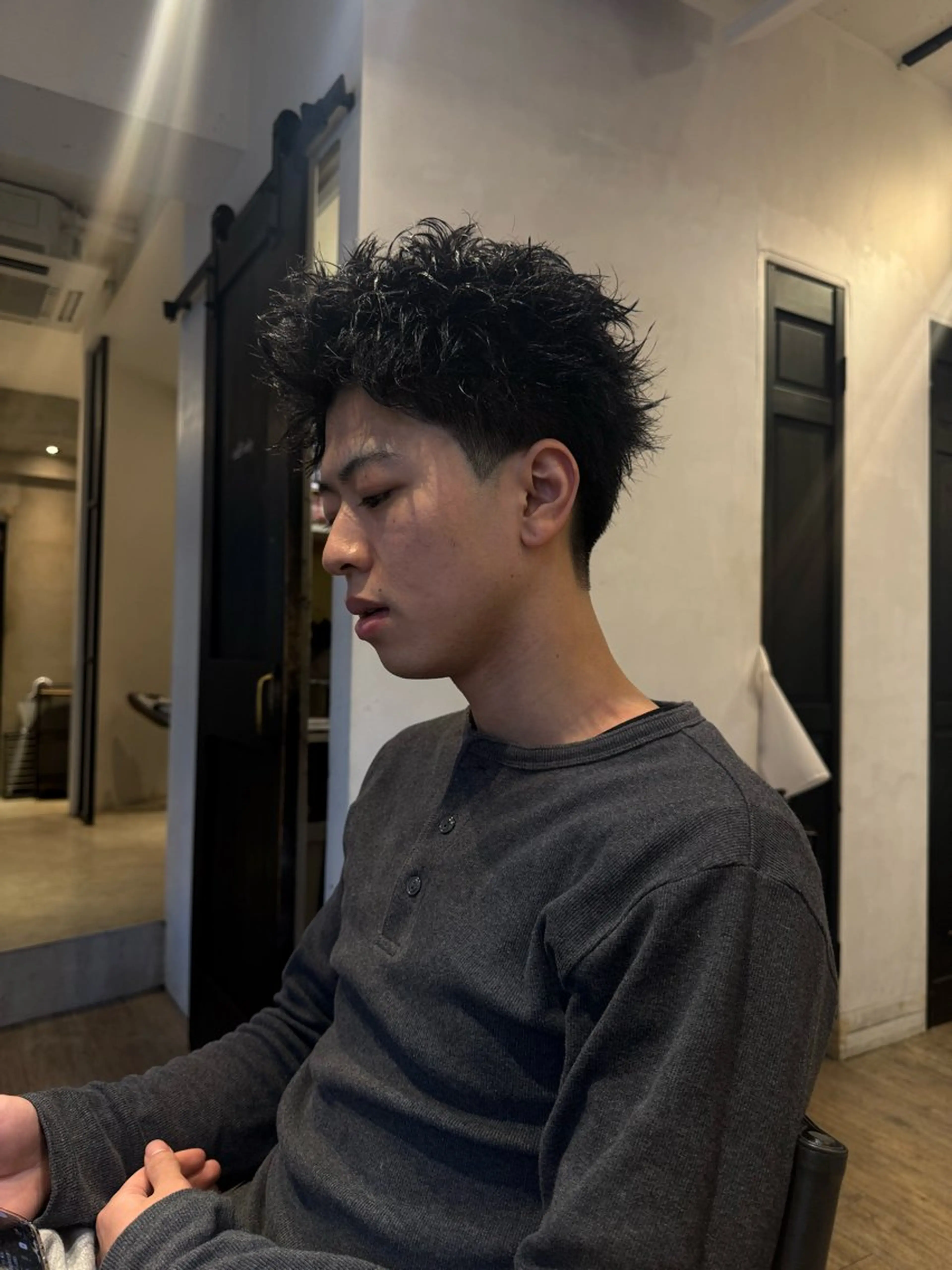 ショート パーマ メンズ メンズパーマ メンズショート スパイキーショート ショートヘア カット パーマ heavenly by HAVANA新宿所属・メンズショート/ピン パーマ/新宿/フウガのヘアスタイル