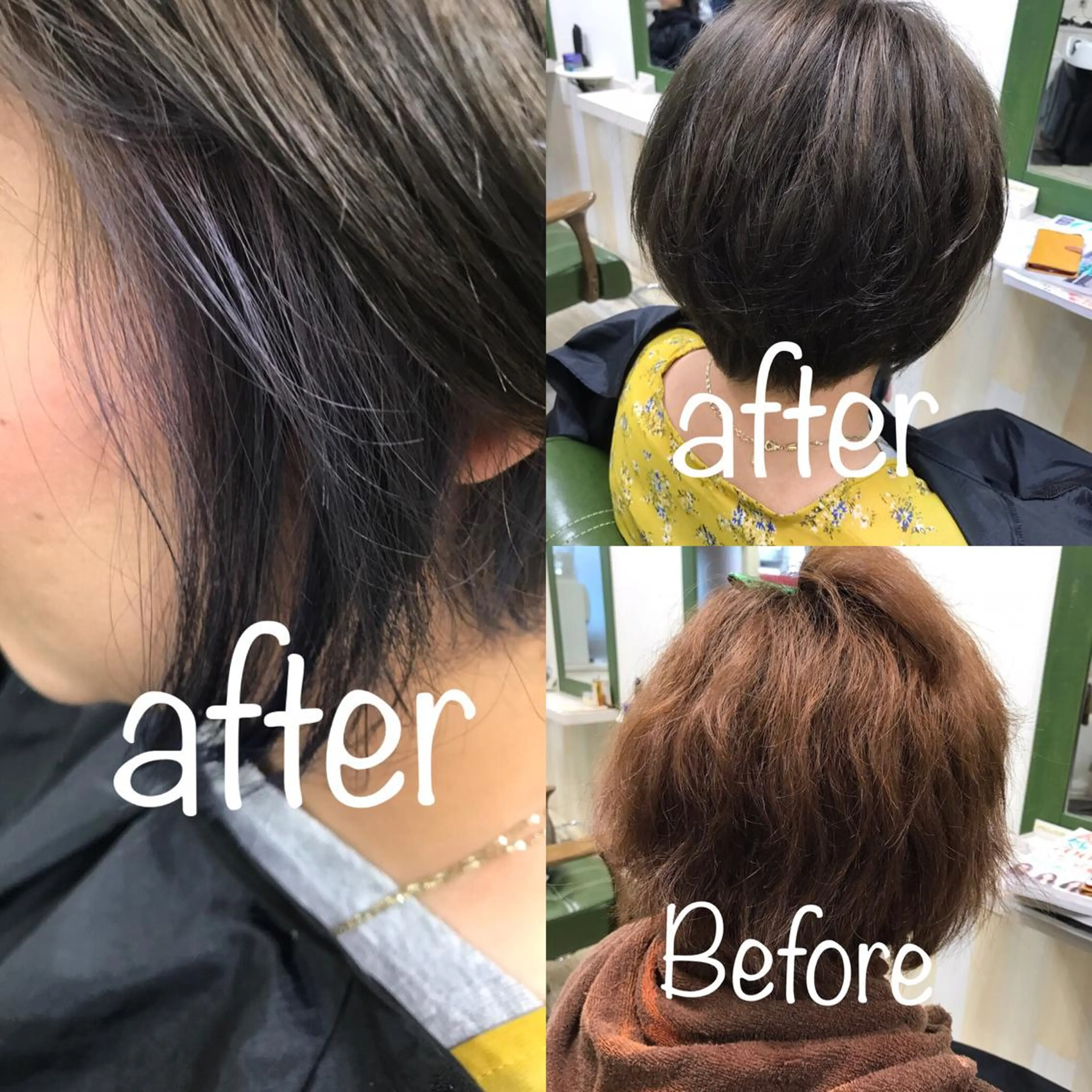 ショート カラー アッシュ インナーカラー ラベンダーカラー ラベンダーアッシュ かきあげバング ★BELLKA関口 聡★のヘアスタイル