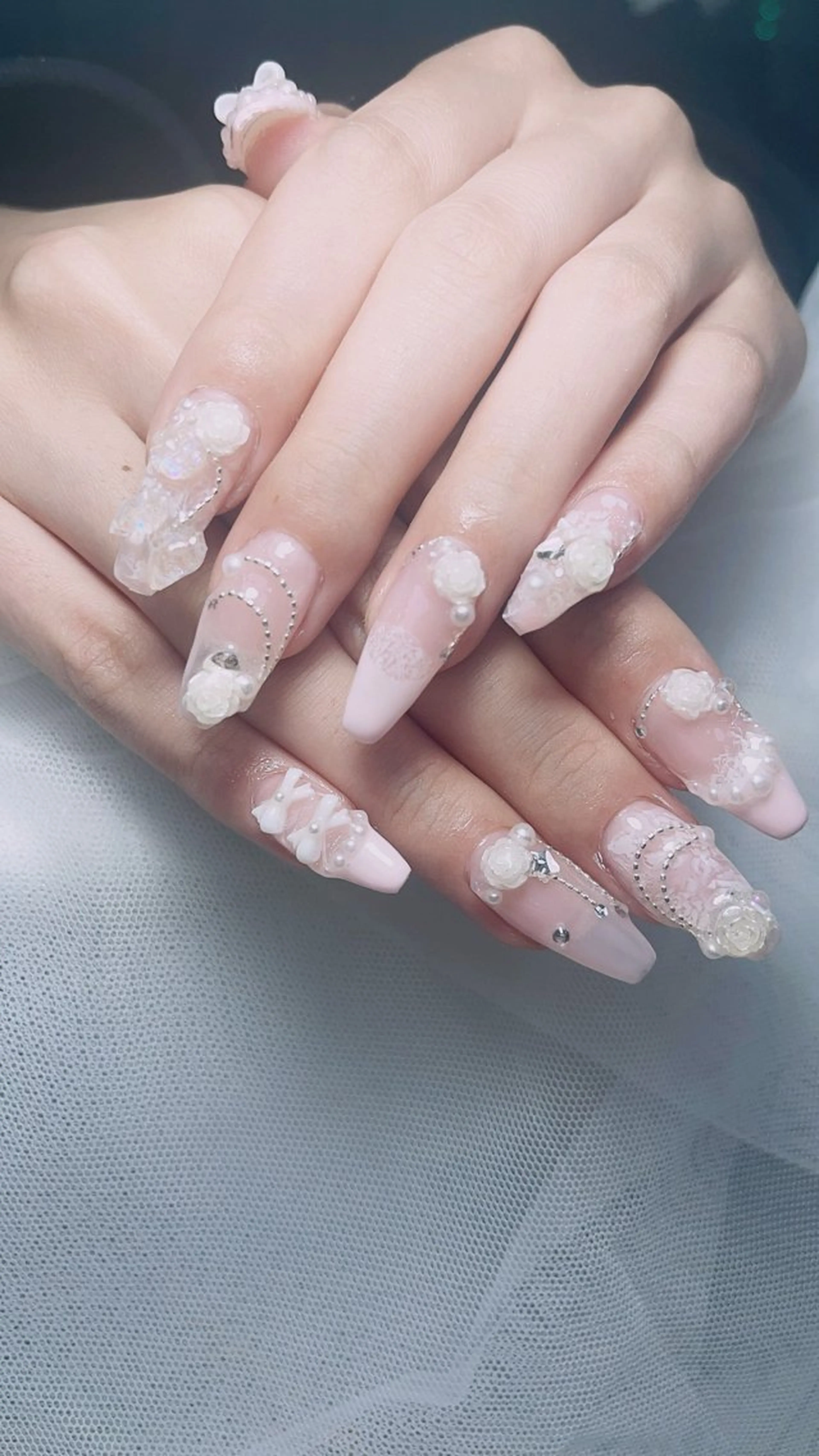 ネイル ハンドネイル 波 なみのネイルデザイン