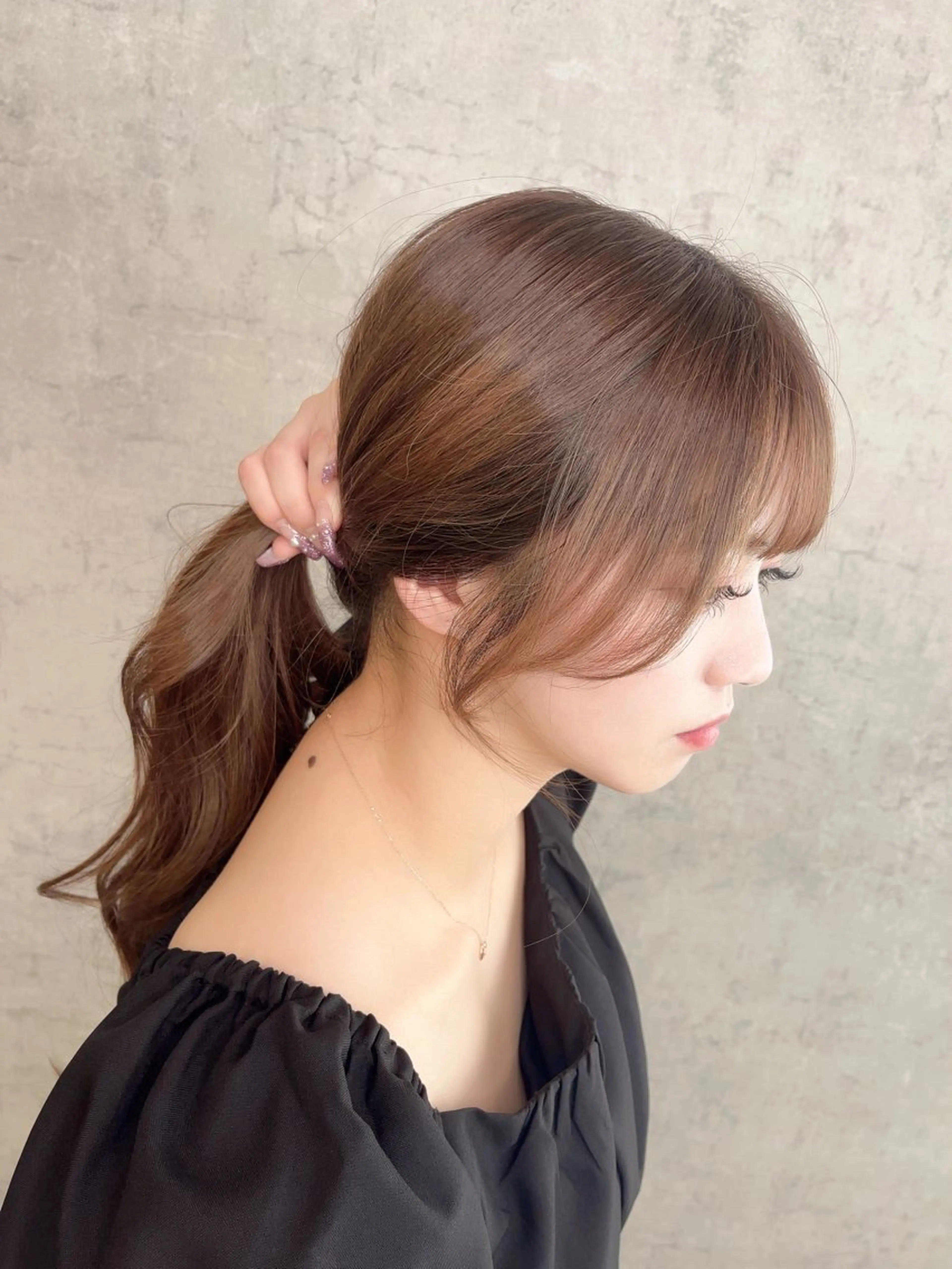 【結んでも盛れる🎀】顔周りカットの写真