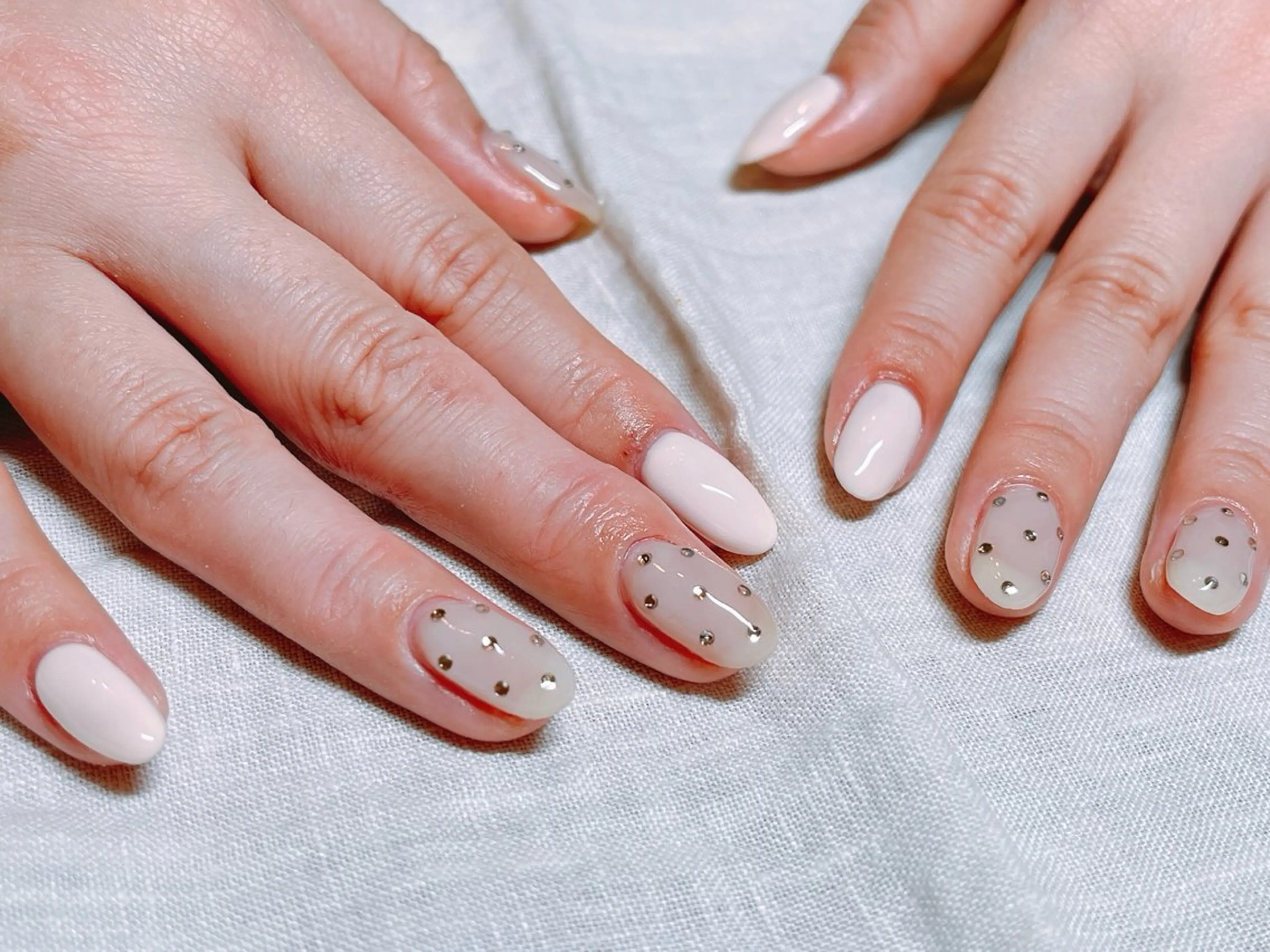 ネイル 長さ出し 持ち込み スカルプネイル atelier mofのネイルデザイン