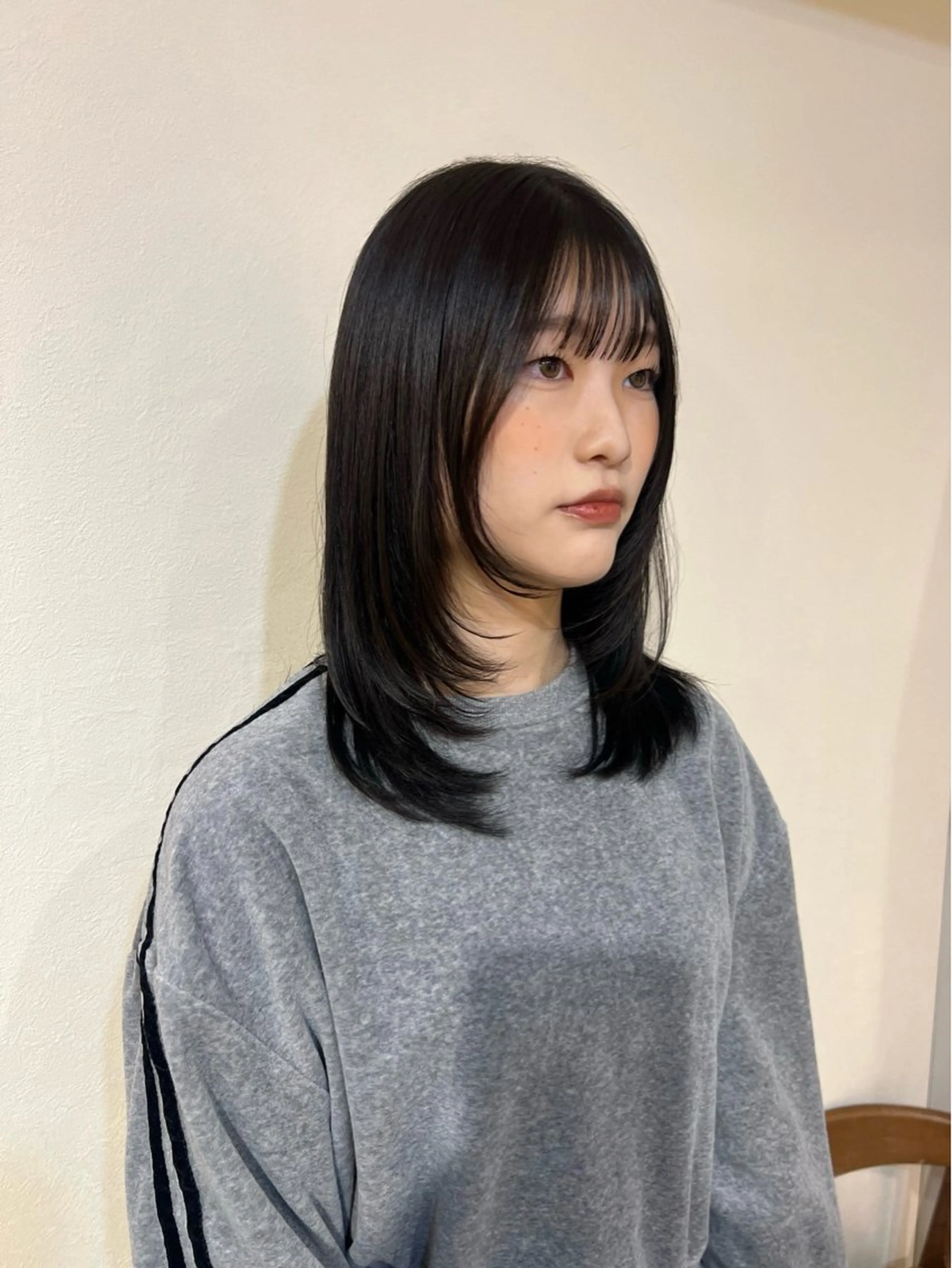 ミディアム カラー CreBiA  ten_【クレビア テン】所属・【Hair】/名駅/ narumi🍒のヘアスタイル