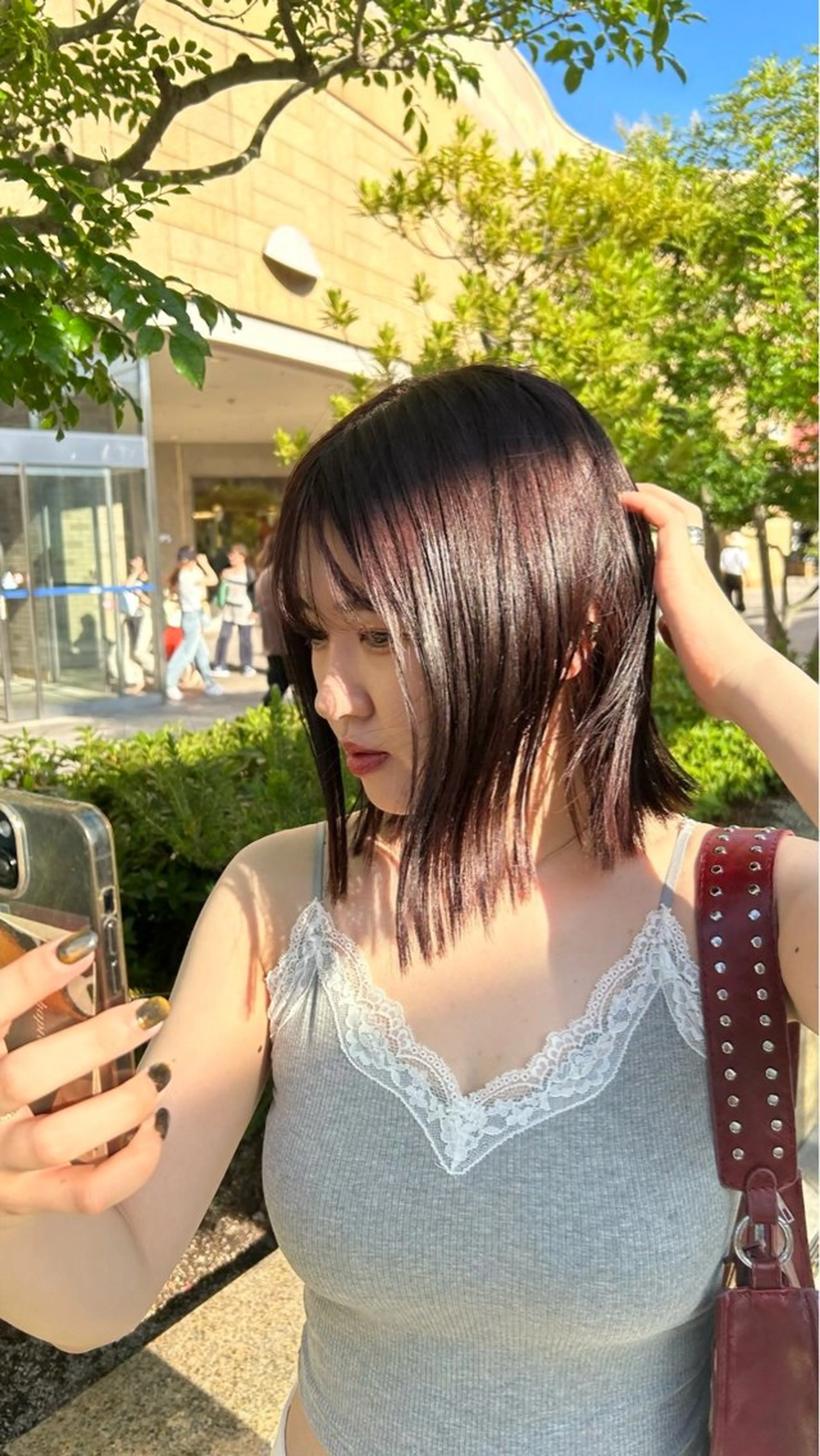 カラー ヘアカラー the hinc所属・miyu /大阪 /レイヤーカットのヘアスタイル