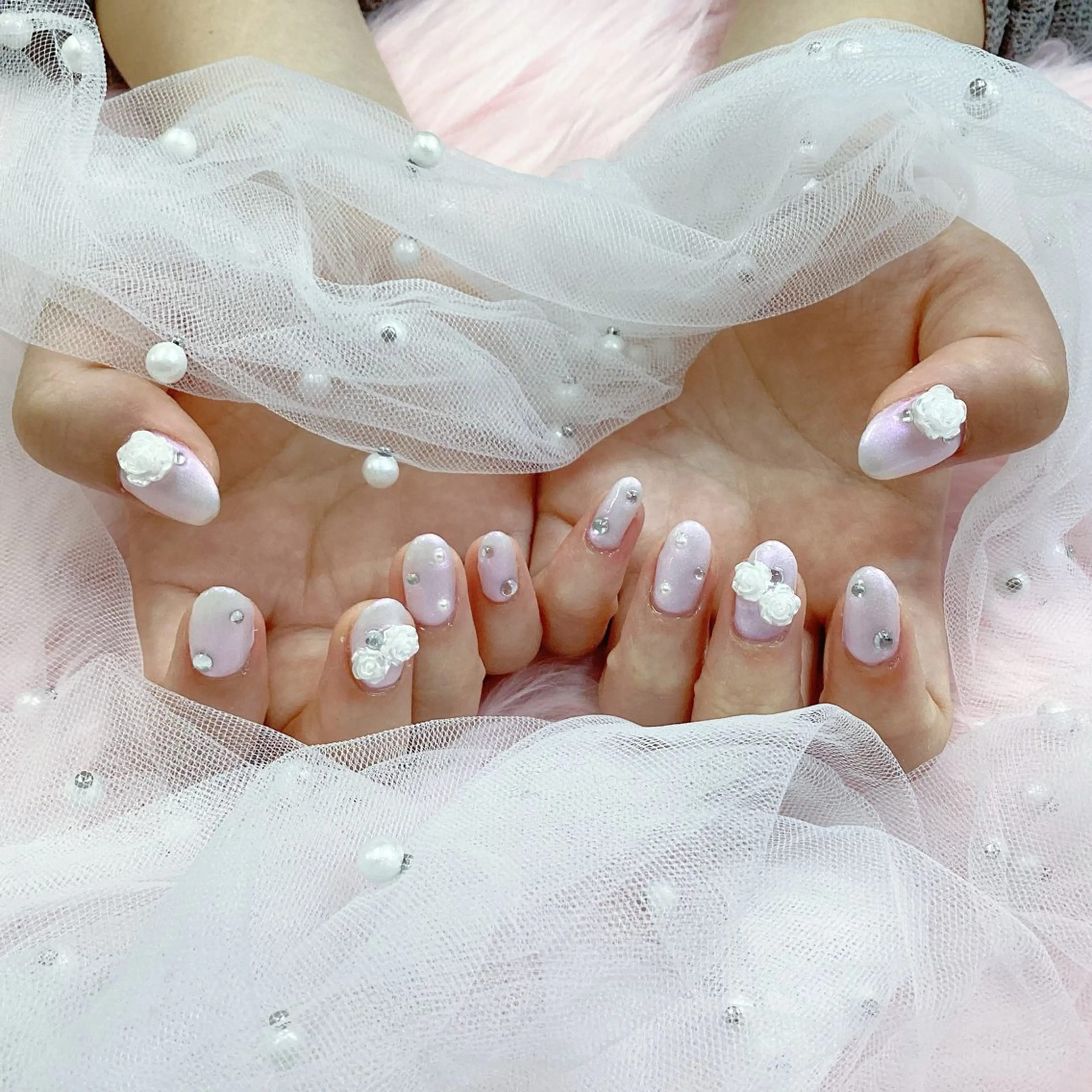 ネイル パーツ全部¥110 サロンミミのネイルデザイン