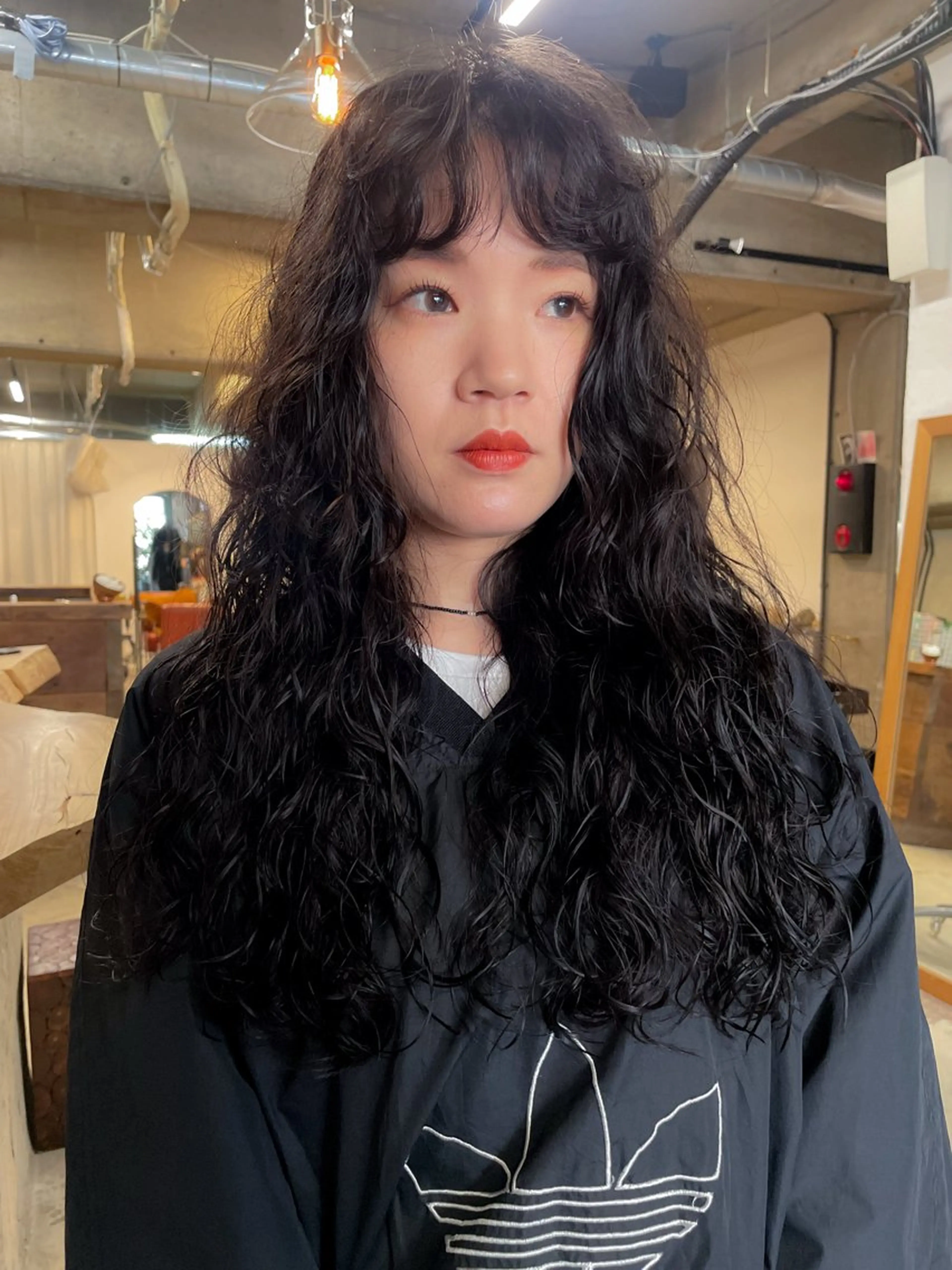 ロング パーマ パーマ/レイヤー 岩山丈一郎のヘアスタイル