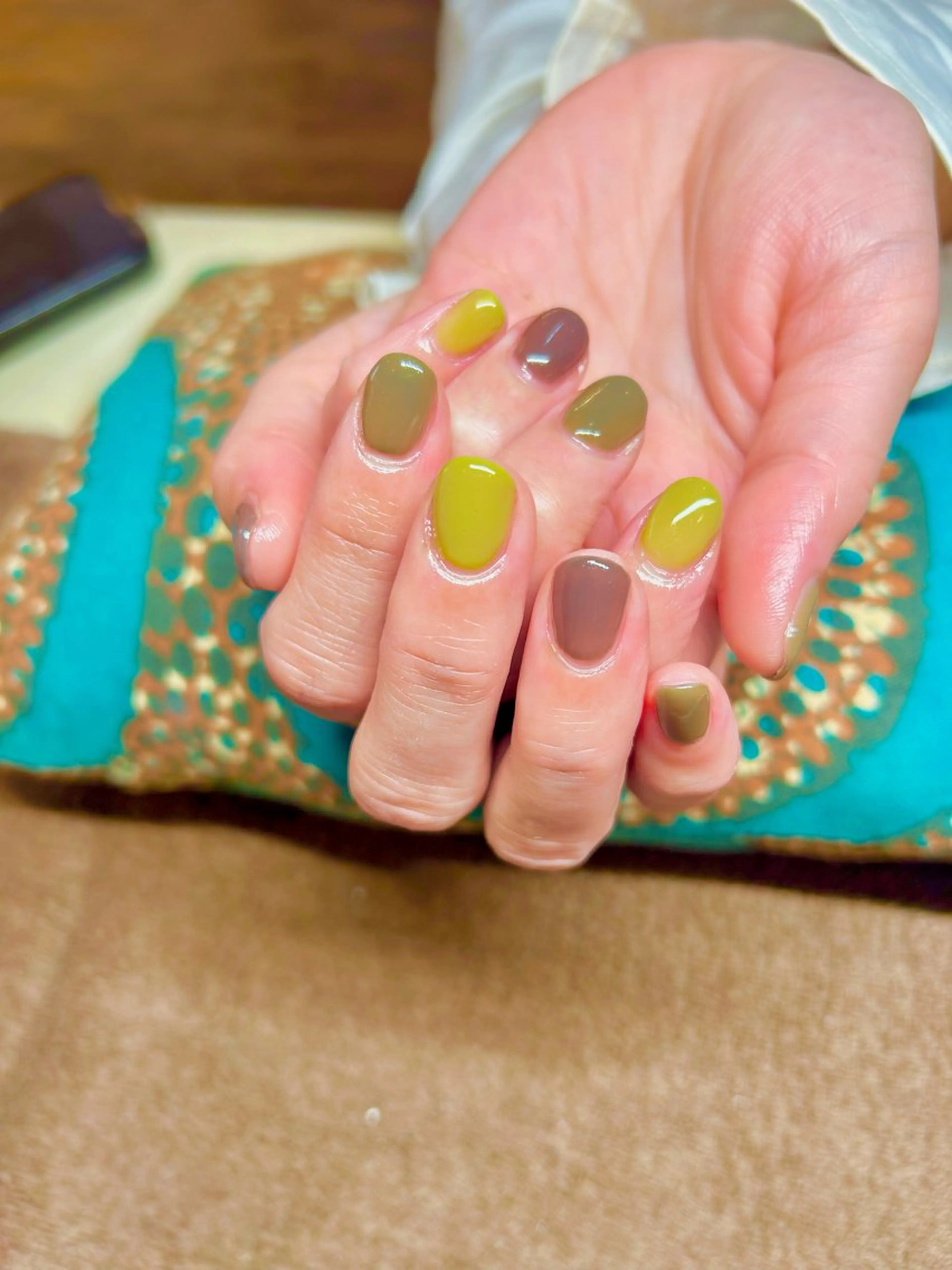 ネイル ピスタチオネイル フットネイル nails Mintia ～esaka～所属・松本 麻子のネイルデザイン