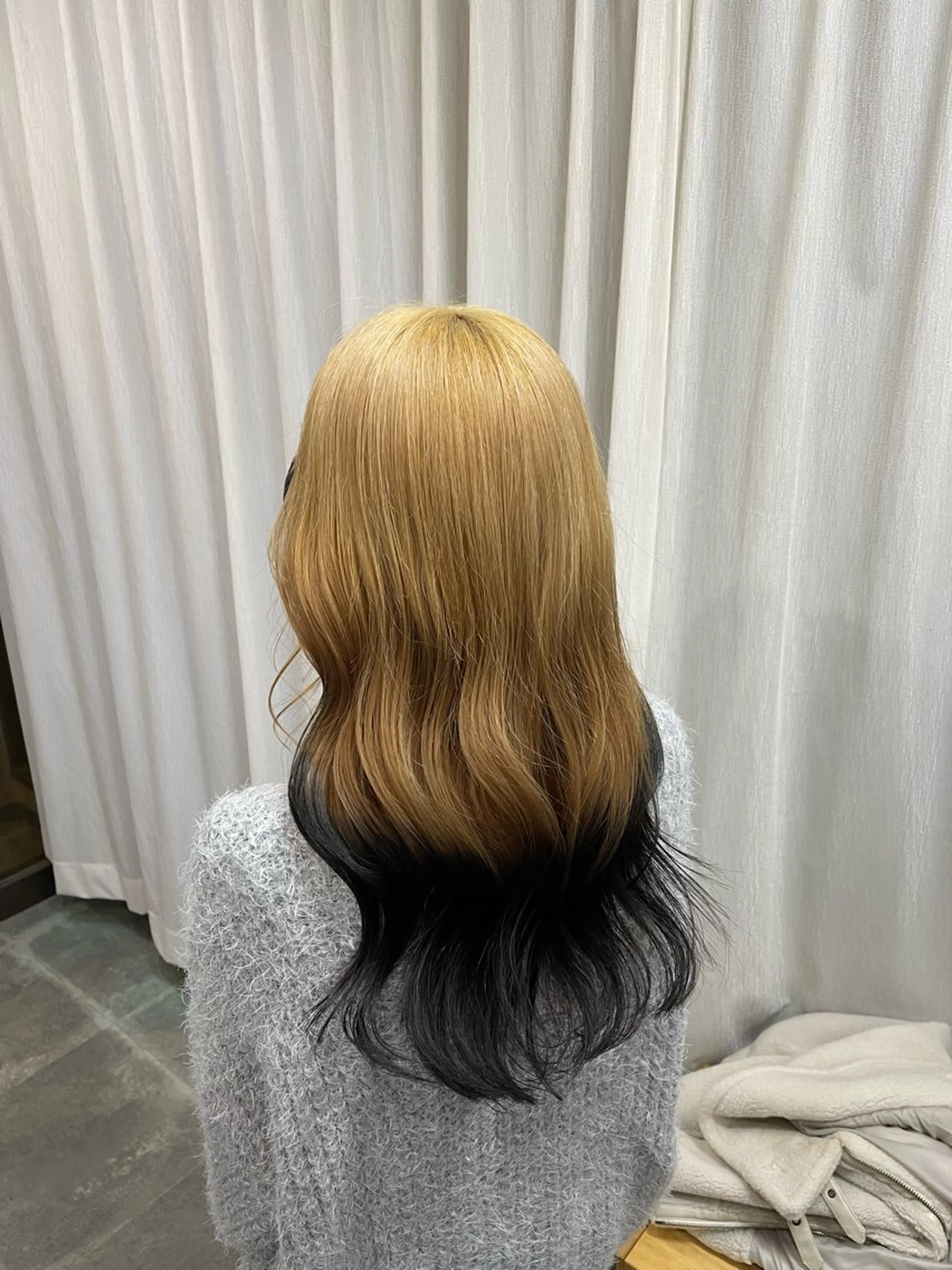 ロング カラー ブリーチ ケアブリーチ デザインカラー ダブルカラー 髪質改善 ヘアカラー トリートメント SOYON西大寺店所属・ダブルカラー/ 髪質改善💎安藤のヘアスタイル