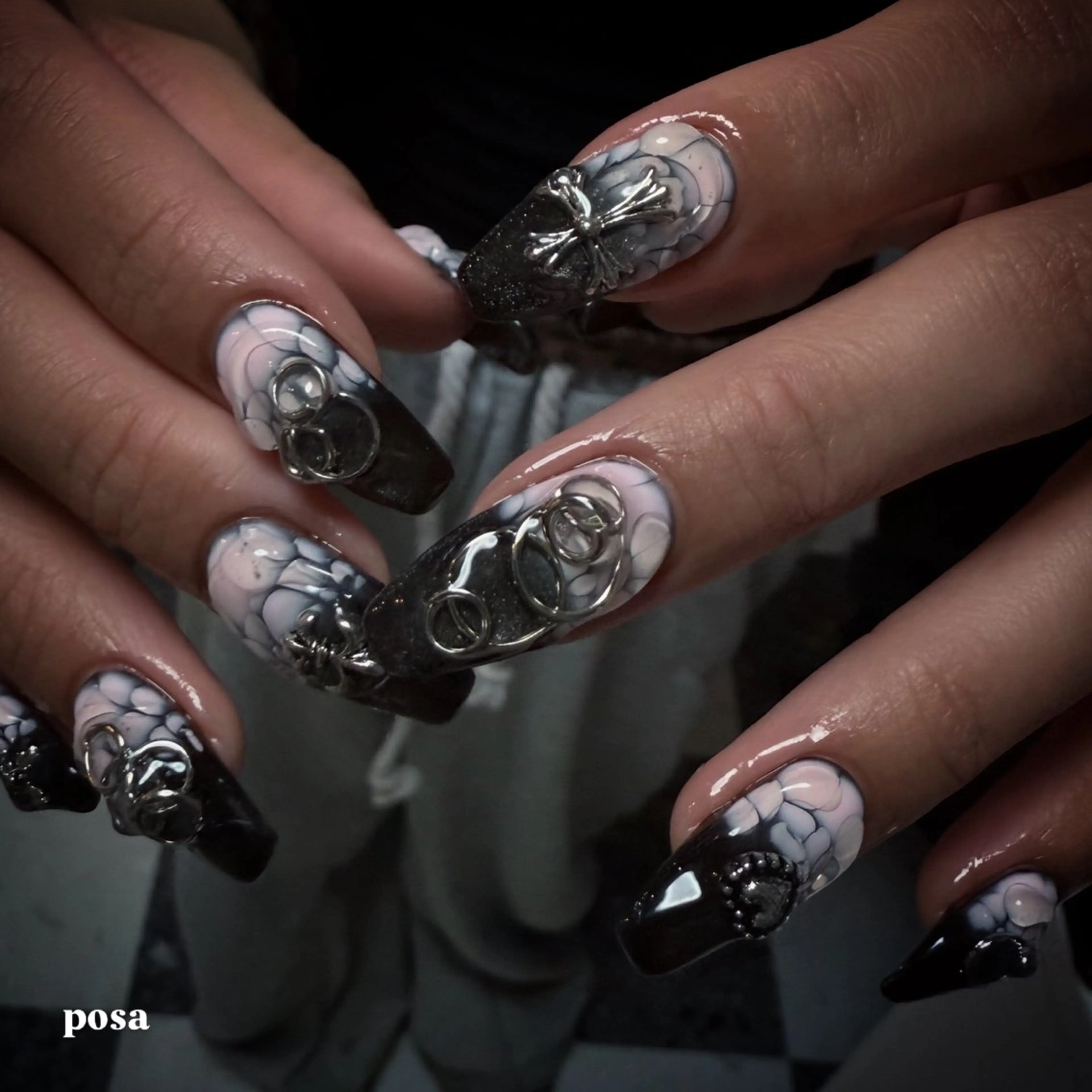 ネイル シンプルネイル ハンドネイル posa nail モエミのネイルデザイン