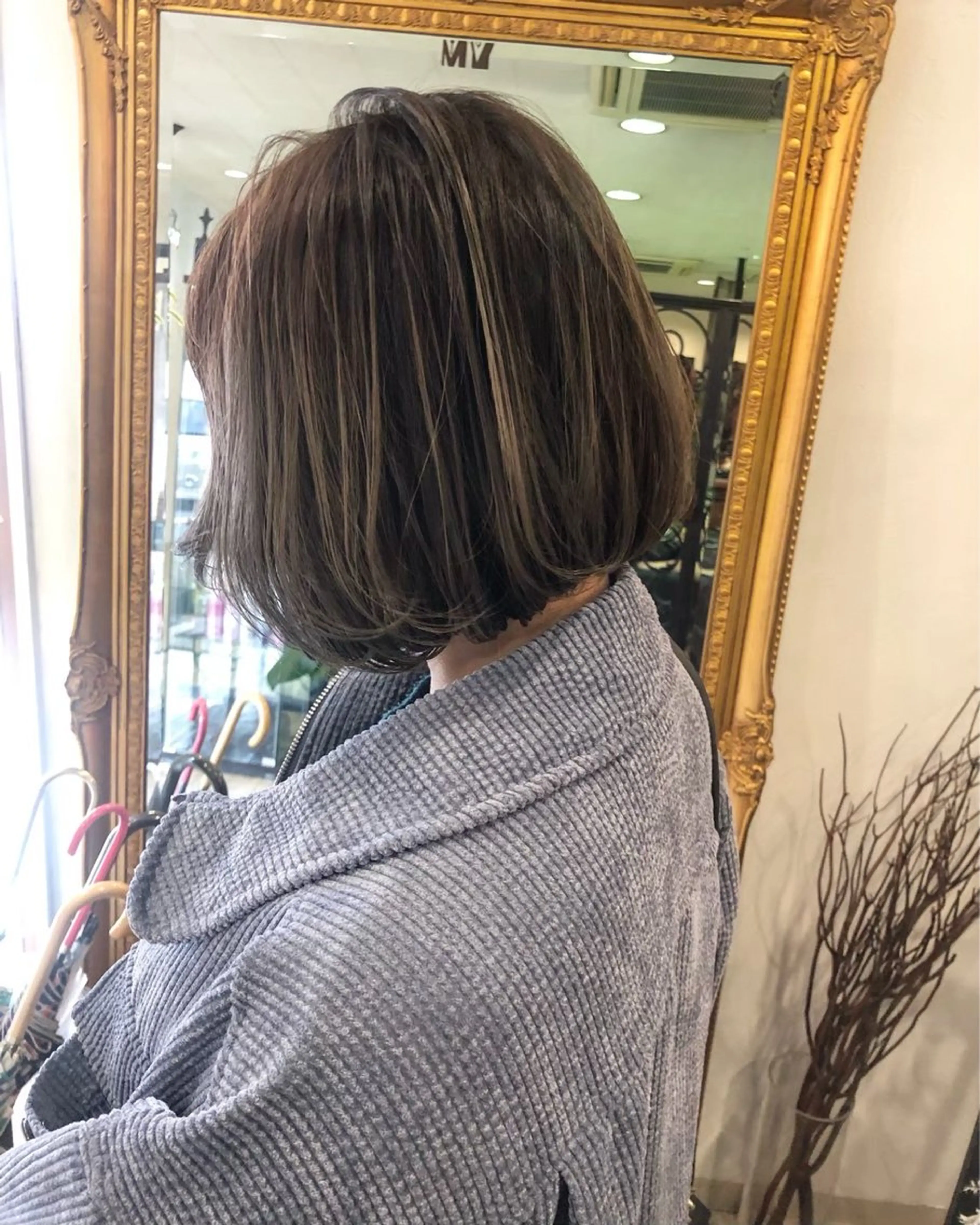 ショート ハイライト カット トリートメント 極上髪質改善 宮内開星のヘアスタイル