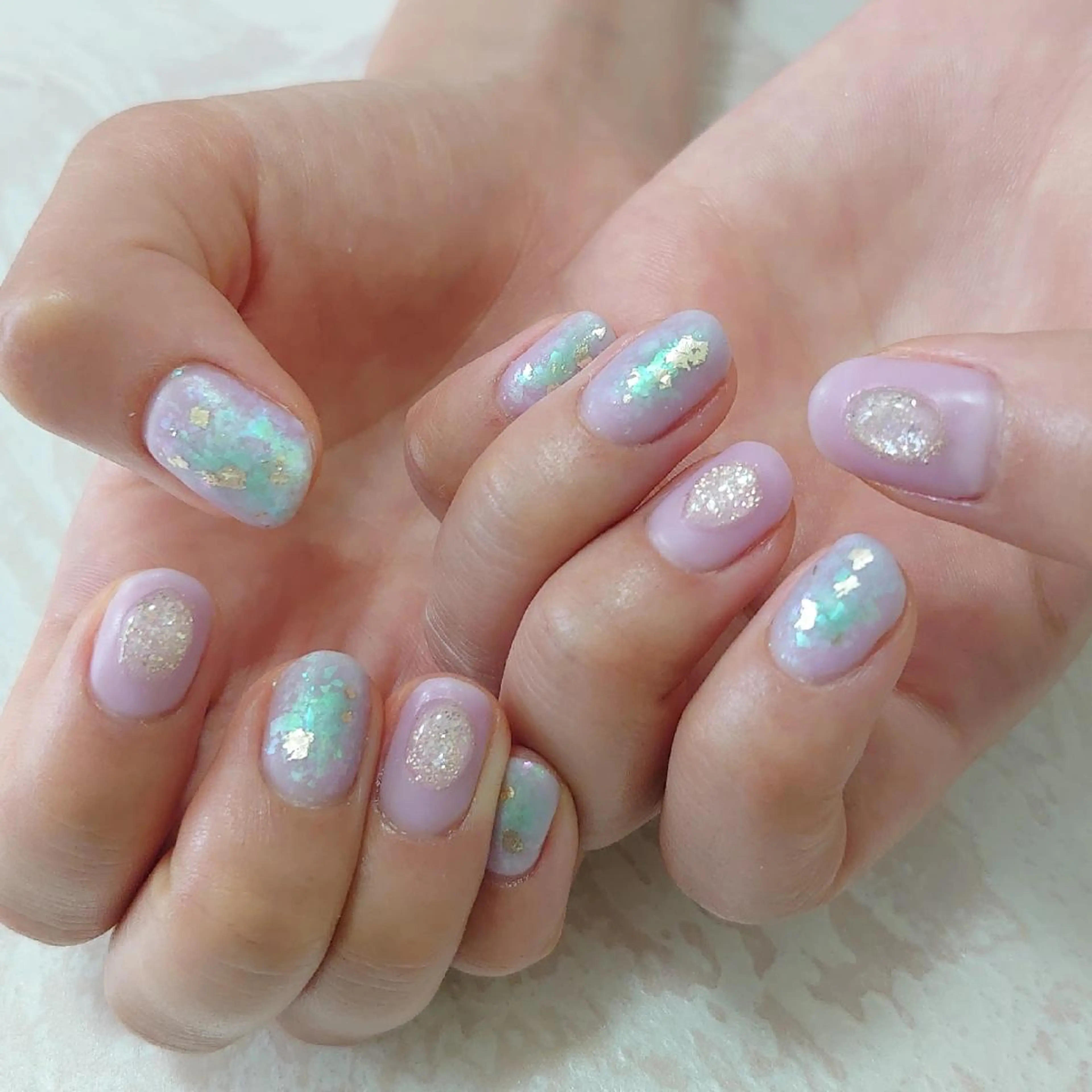 ネイル ニュアンスネイル ショートネイル gemickle nailのネイルデザイン