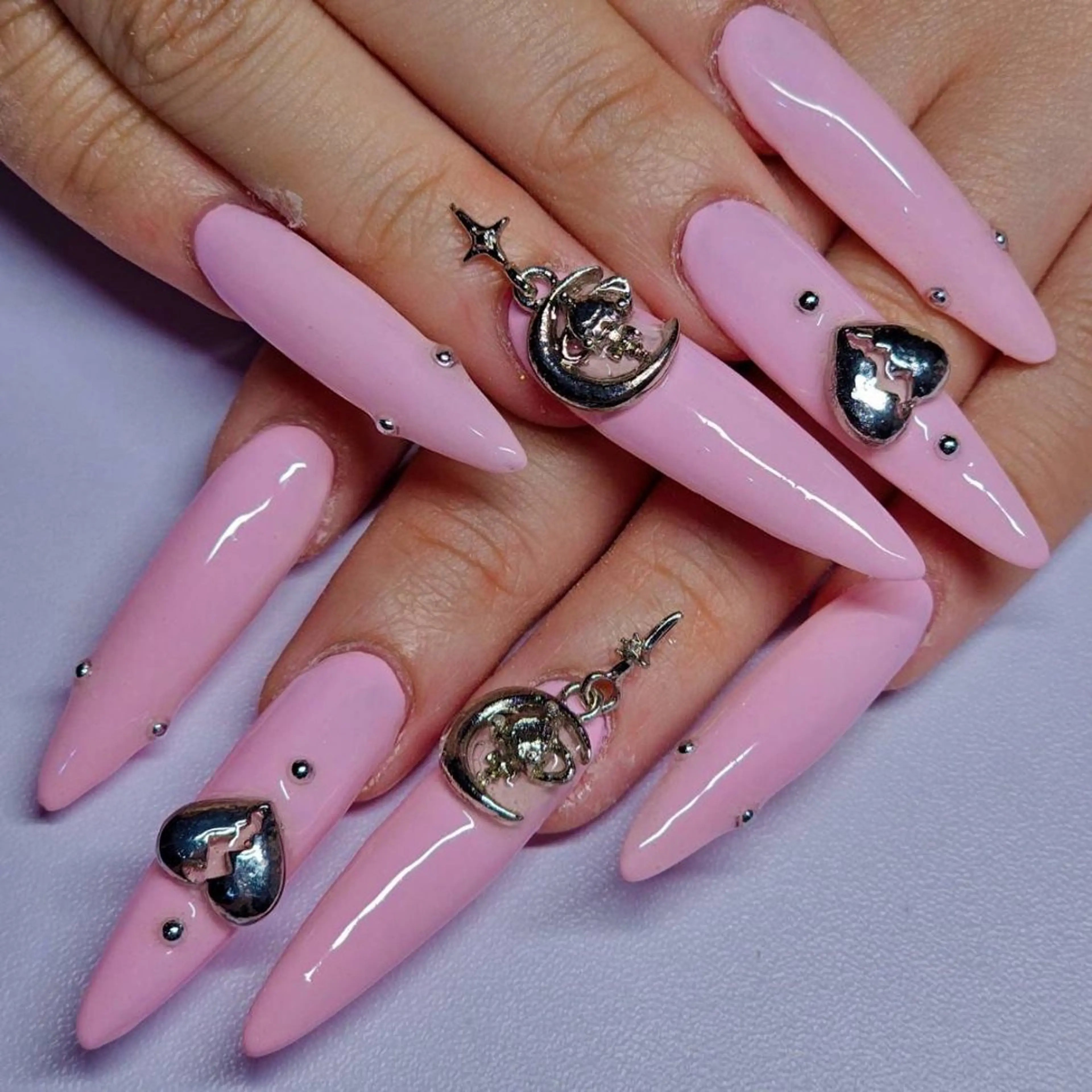 ネイル ワンカラーネイル ピンク ハンドネイル よしだ ひろきのネイルデザイン