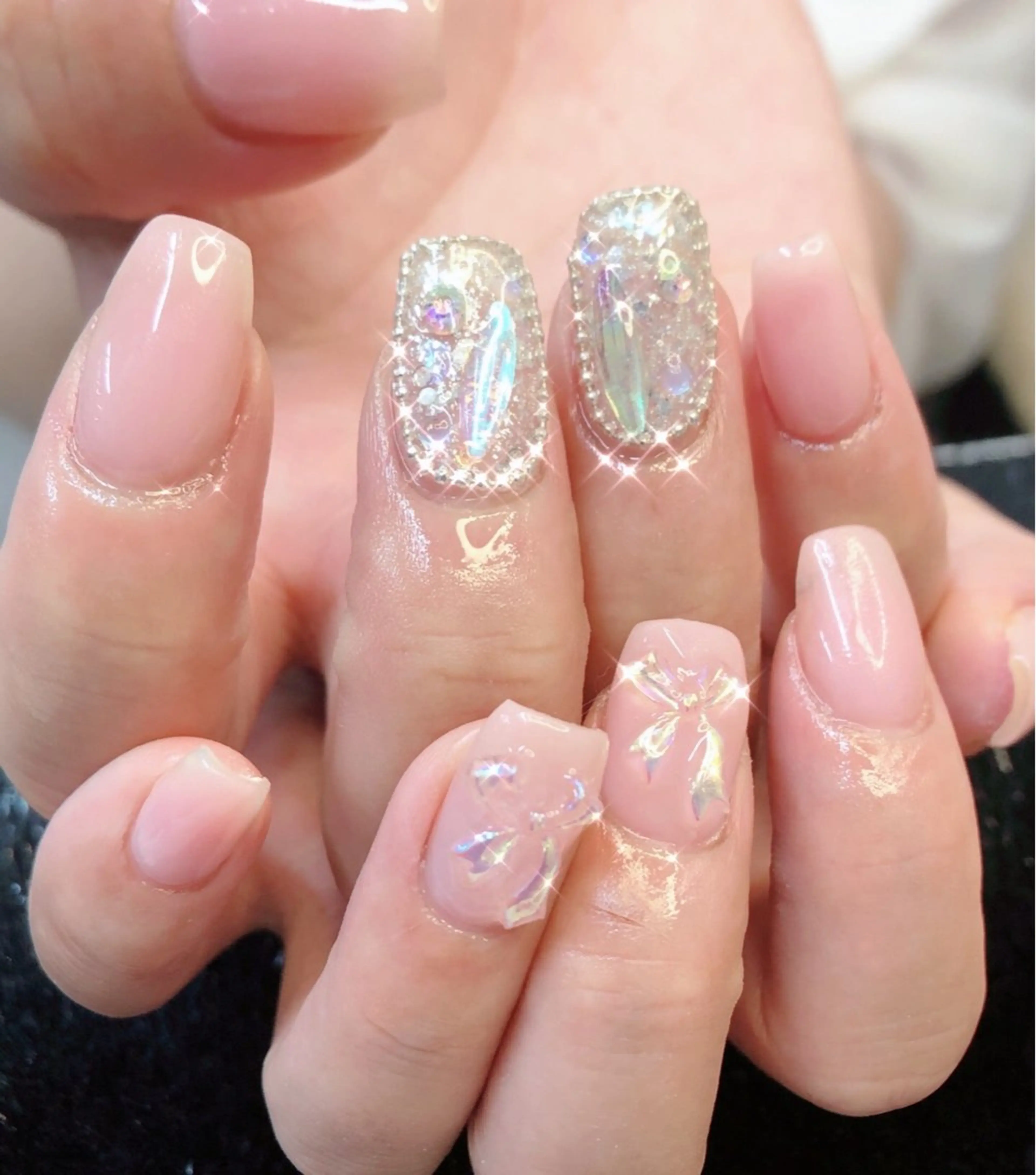 ネイル 長さ出し フットネイル フレンチネイル ジェルネイル 韓国ネイル 大門浜松町 ネイルのネイルデザイン