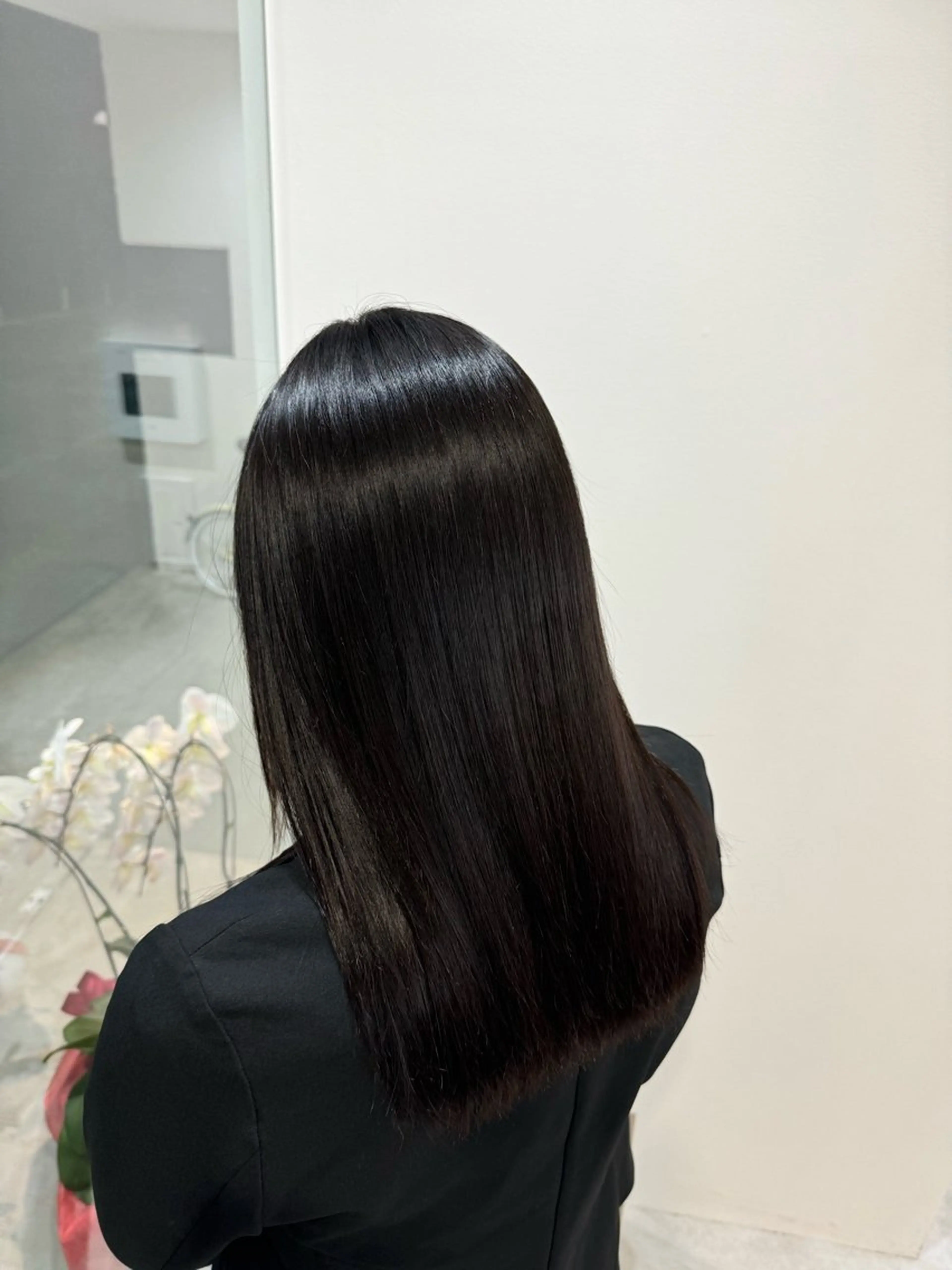 セミロング カット 縮毛矯正 箕面/ボブ/ 髪質改善/加藤優眞のヘアスタイル