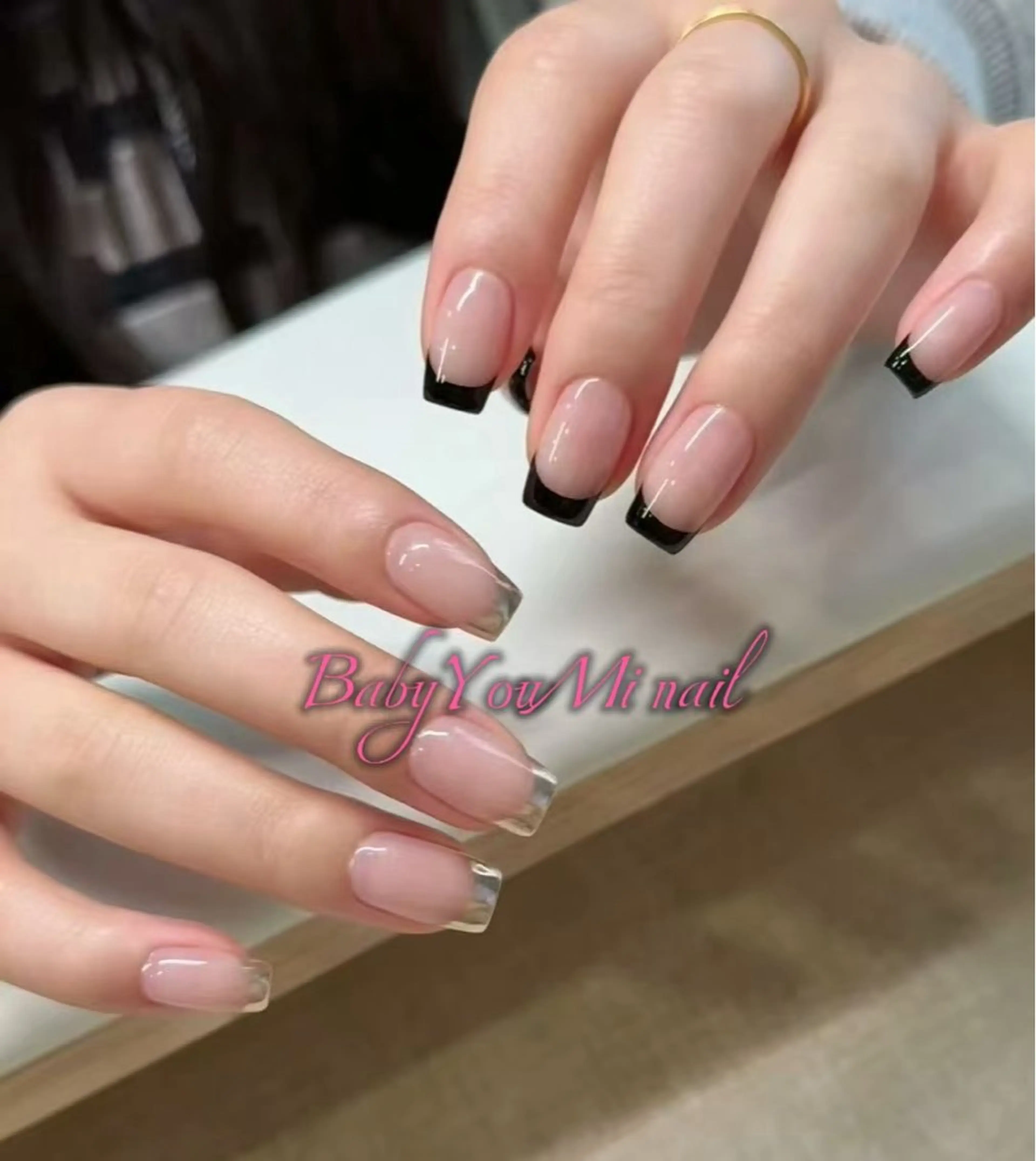 ネイル オーロラネイル 成人式 フットネイル フレンチネイル ジェルネイル ハンドネイル BabyYouMi nailのネイルデザイン