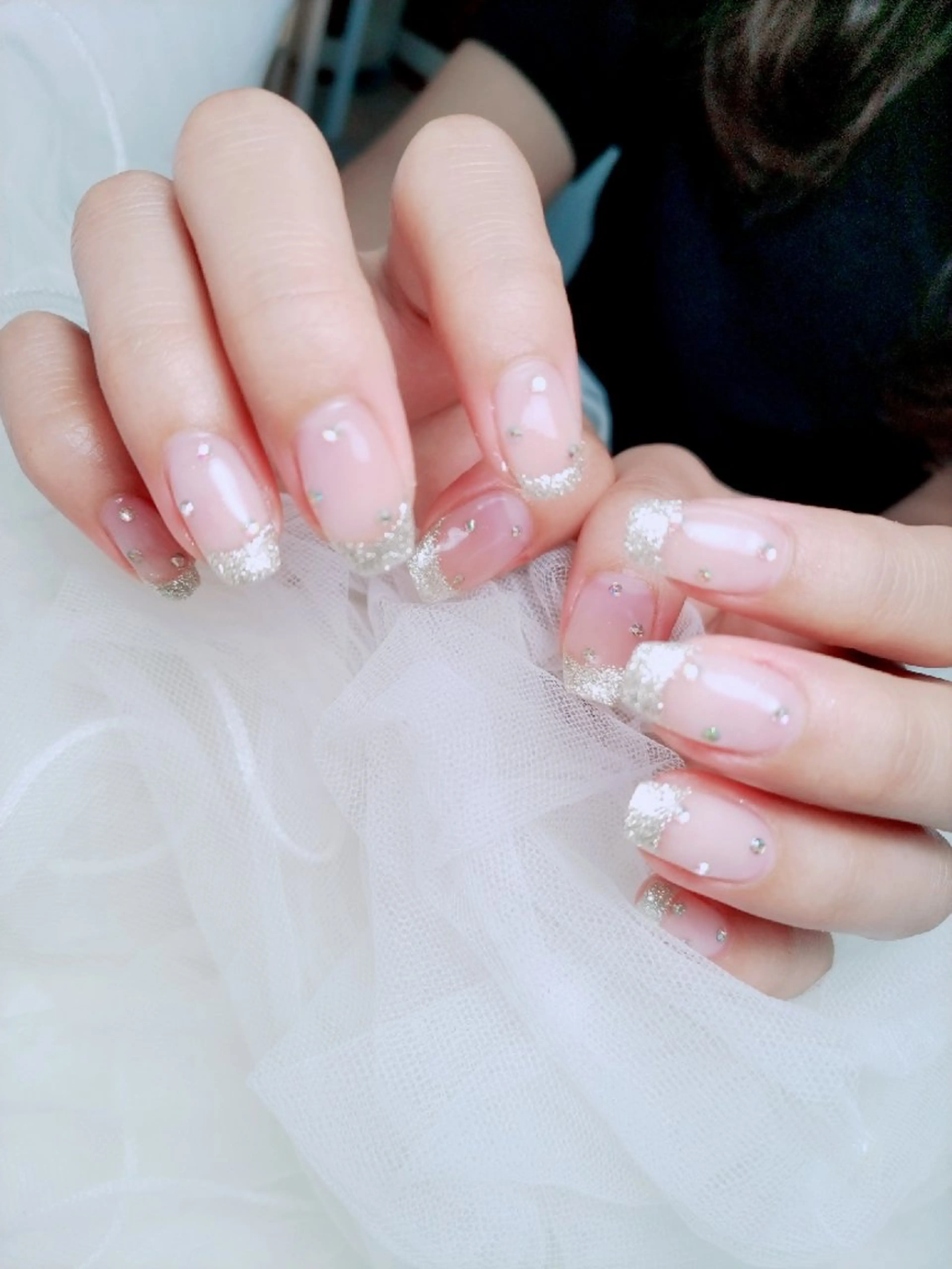 ネイル ストーンネイル ハンドネイル 門戸厄神プライベートサロンulunail所属・ulunail mikaのネイルデザイン