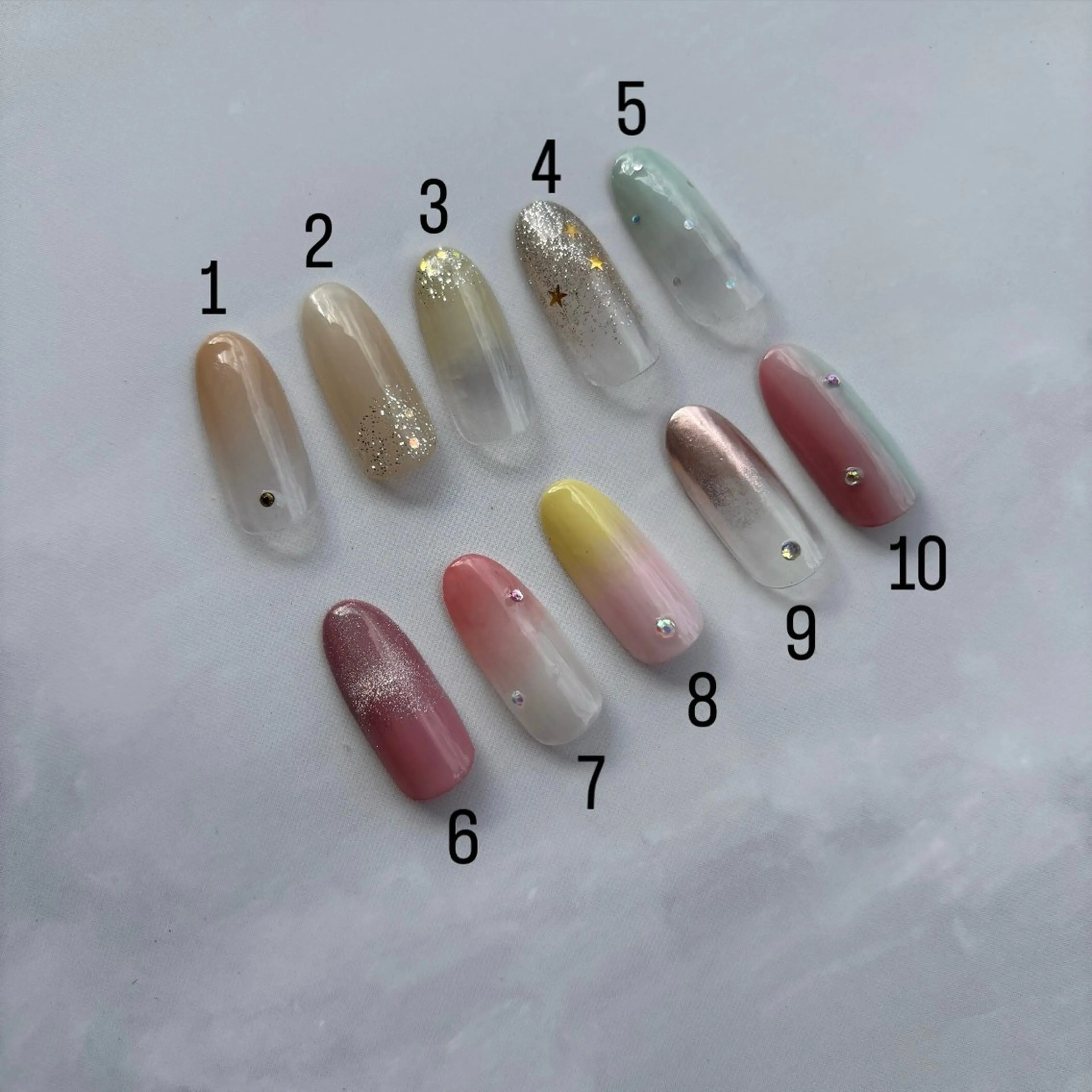 【オフ有】グラデーション+写真アート2本付の写真