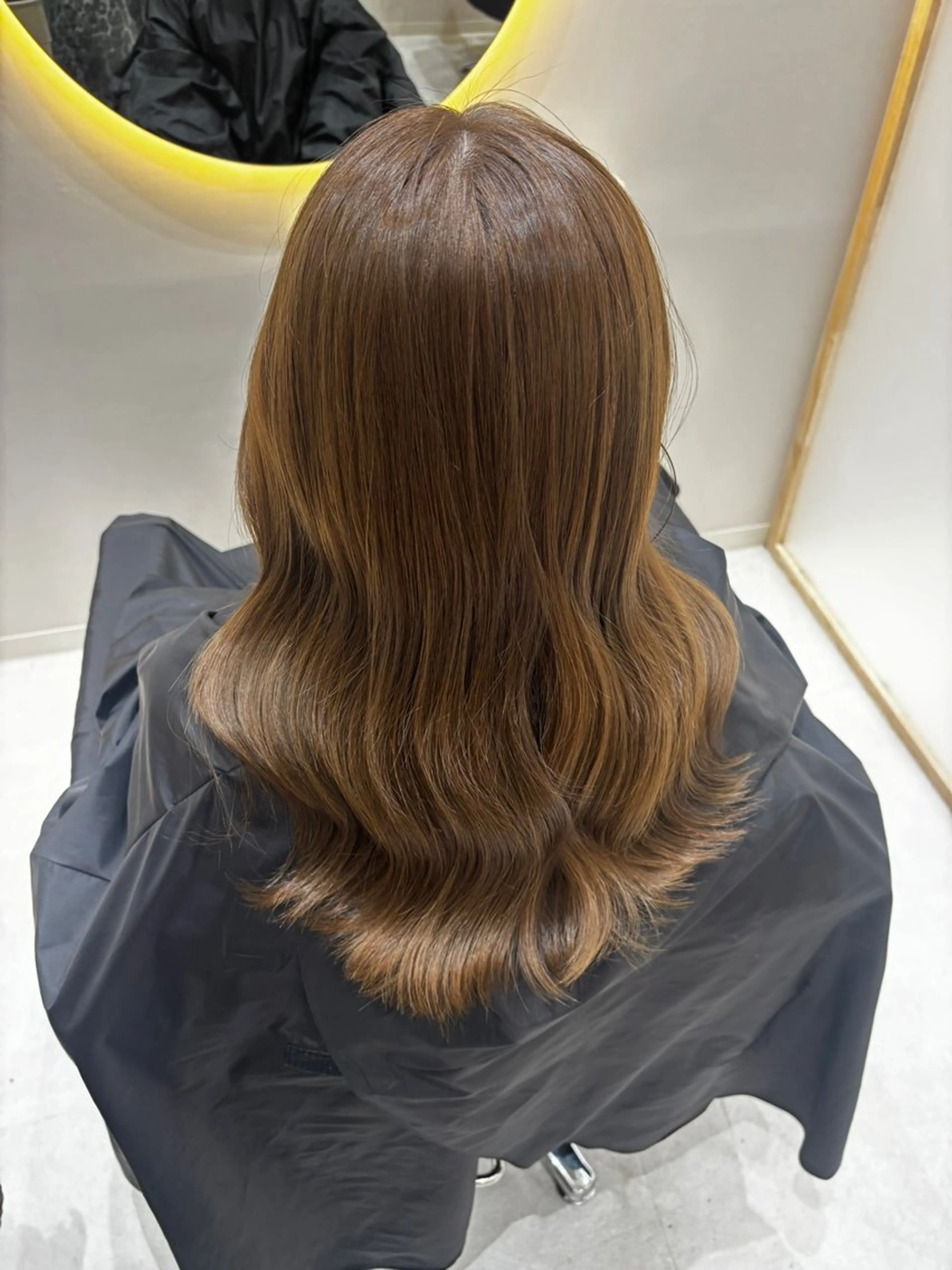 セミロング カット ヘアカラー トリートメント 韓国レイヤーカット/ 🩶HARUKA🩶のヘアスタイル