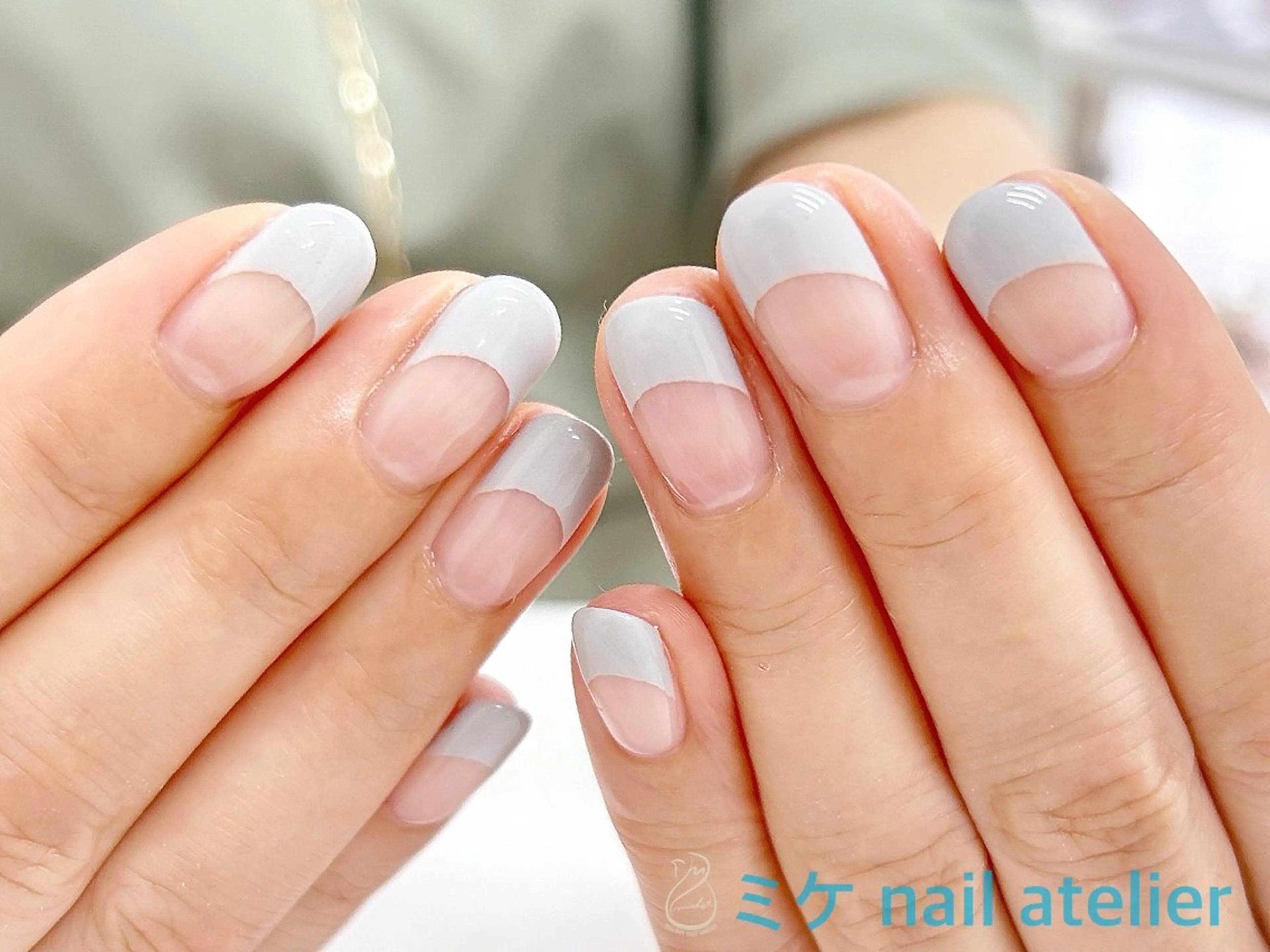 ネイル フレンチネイル ジェルネイル オフィスネイル シンプルネイル ハンドネイル h. rikaのネイルデザイン