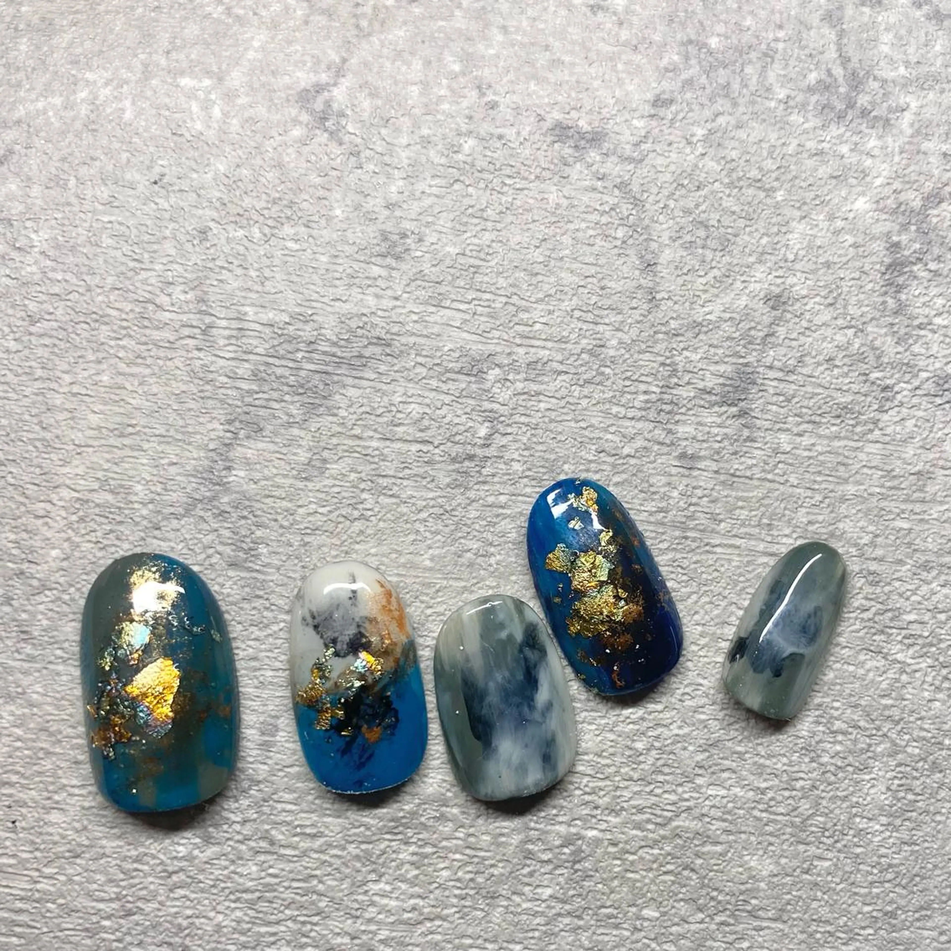 ネイル アートネイル フットネイル ニュアンスネイル 冬ネイル 山田 貴子のネイルデザイン