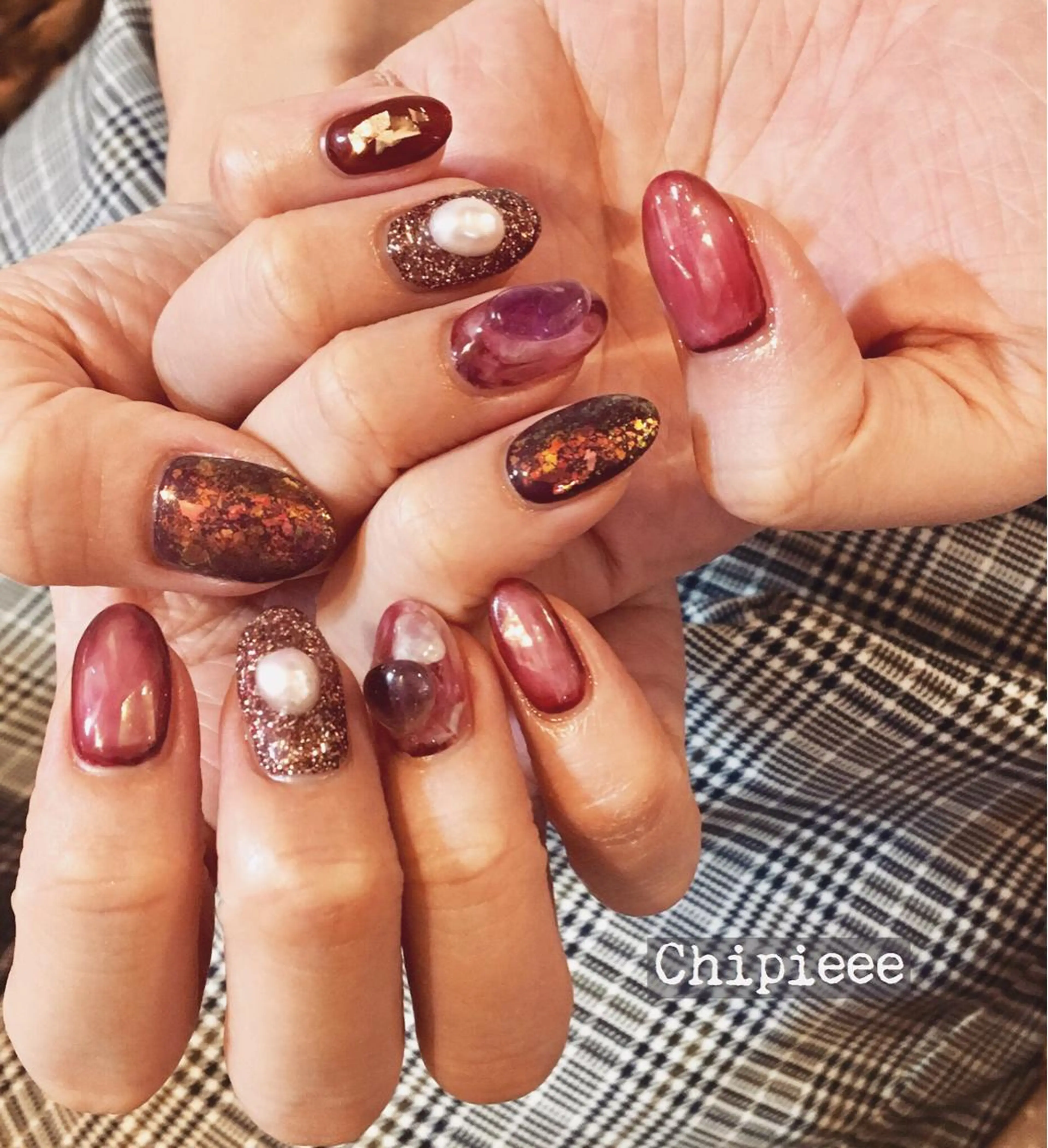 ネイル revia所属・ERI Nailistのネイルデザイン