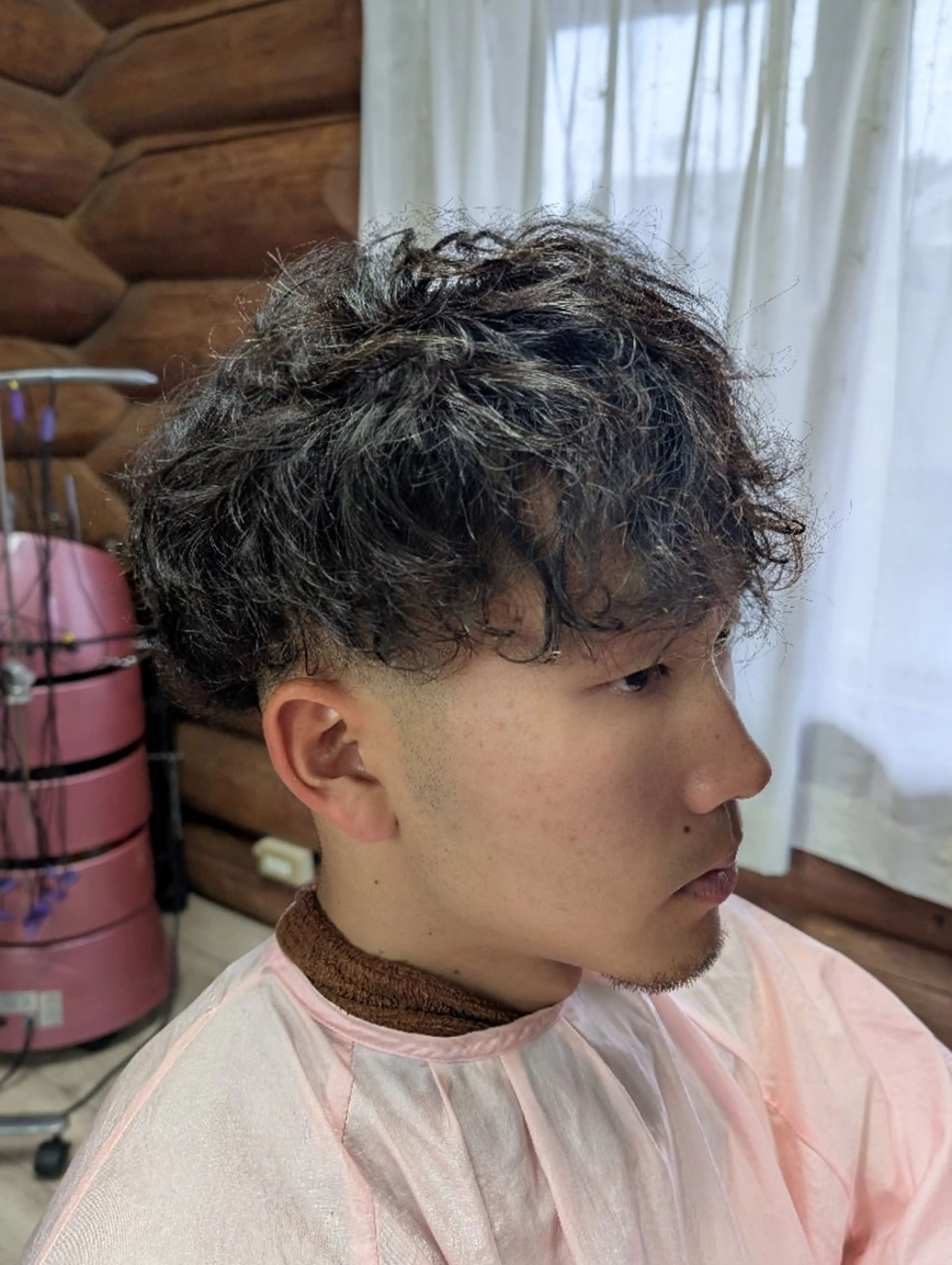 パーマ メンズ カット パーマ 本田 圭輔のヘアスタイル