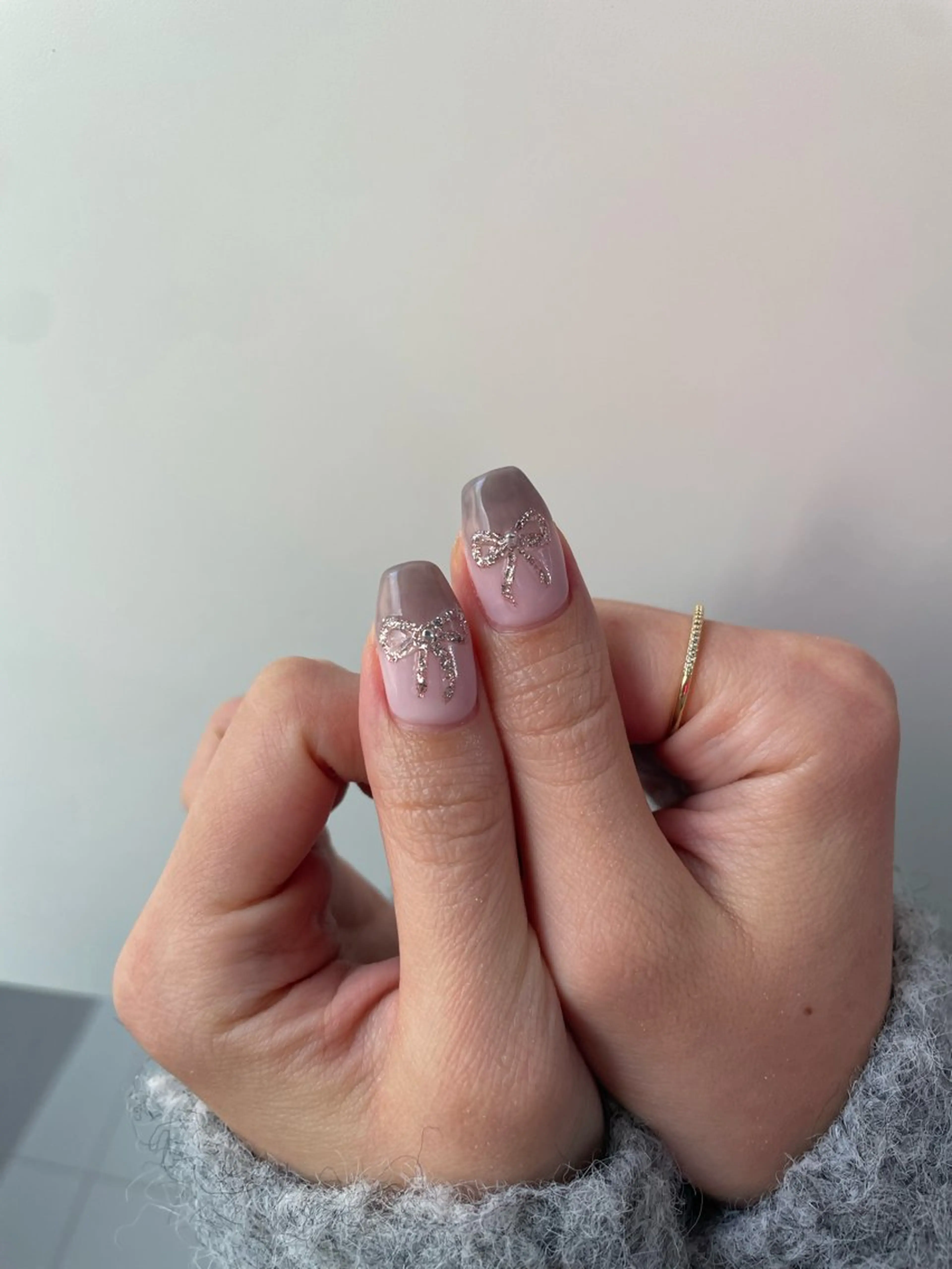 ネイル アートネイル リボン M.wish Yukinaのネイルデザイン