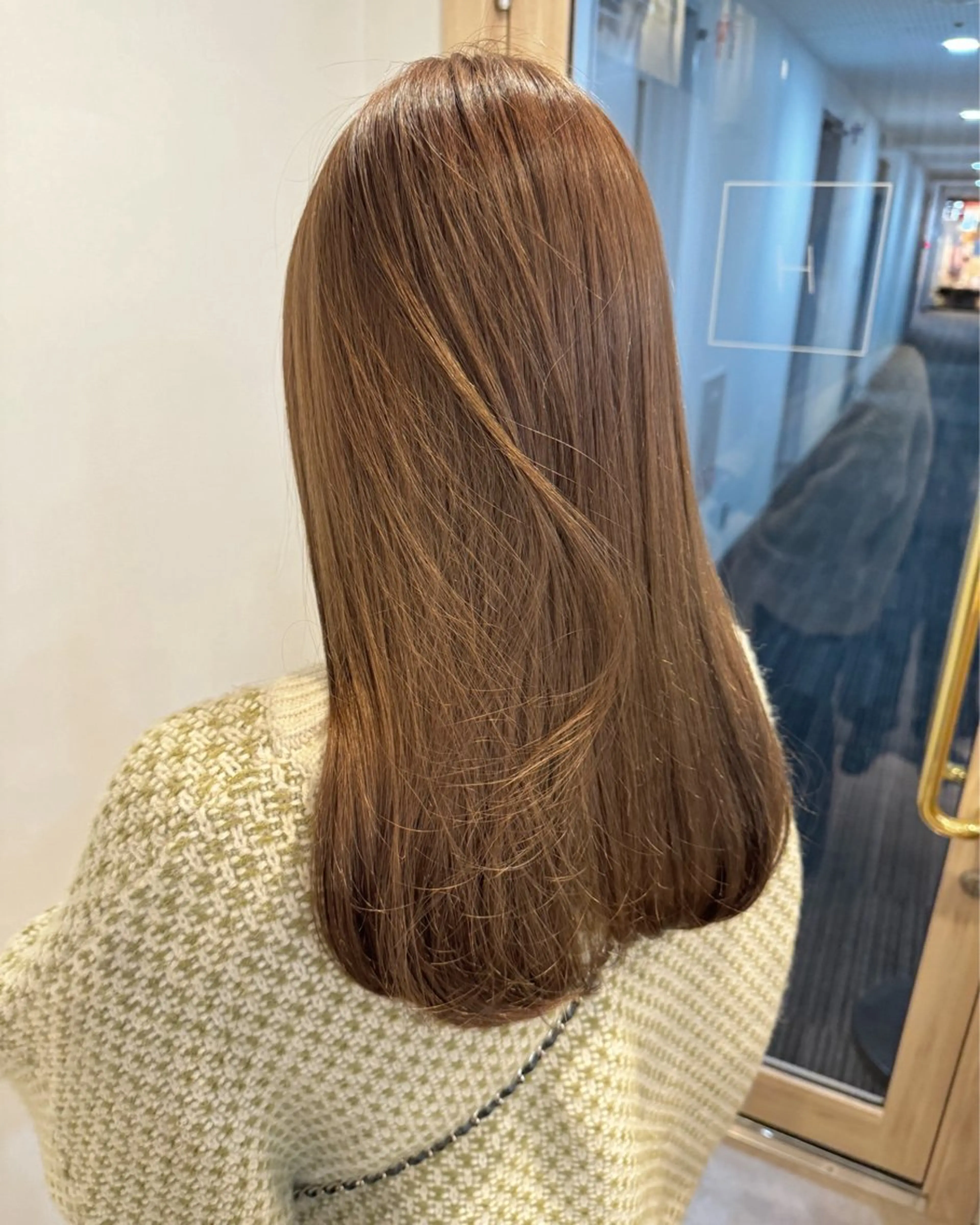 ロング カラー レイヤーカット ボブパーマNo.1のヘアスタイル