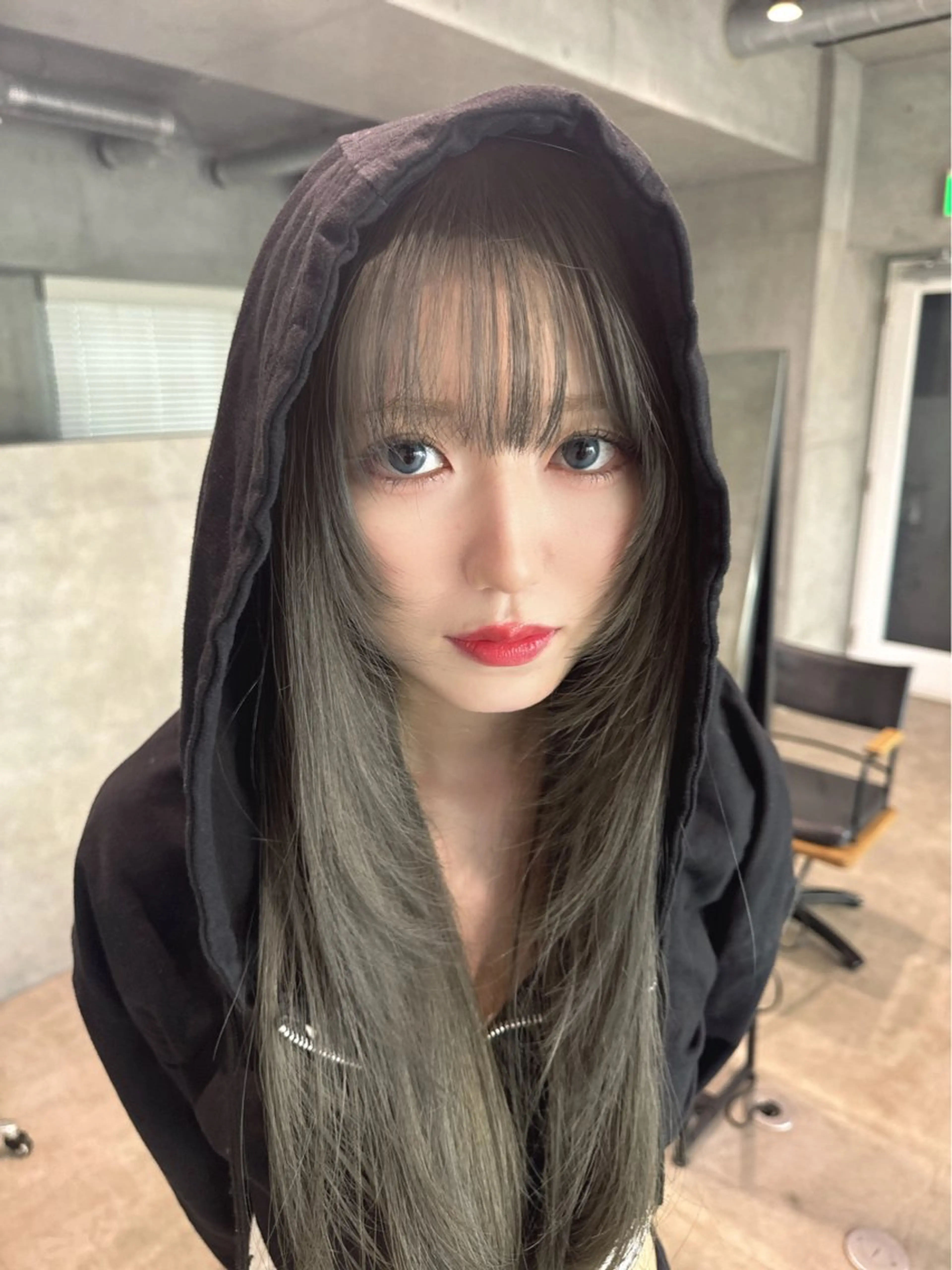 ロング カラー 韓国レイヤー/透明感 /髪質改善/アジキのヘアスタイル