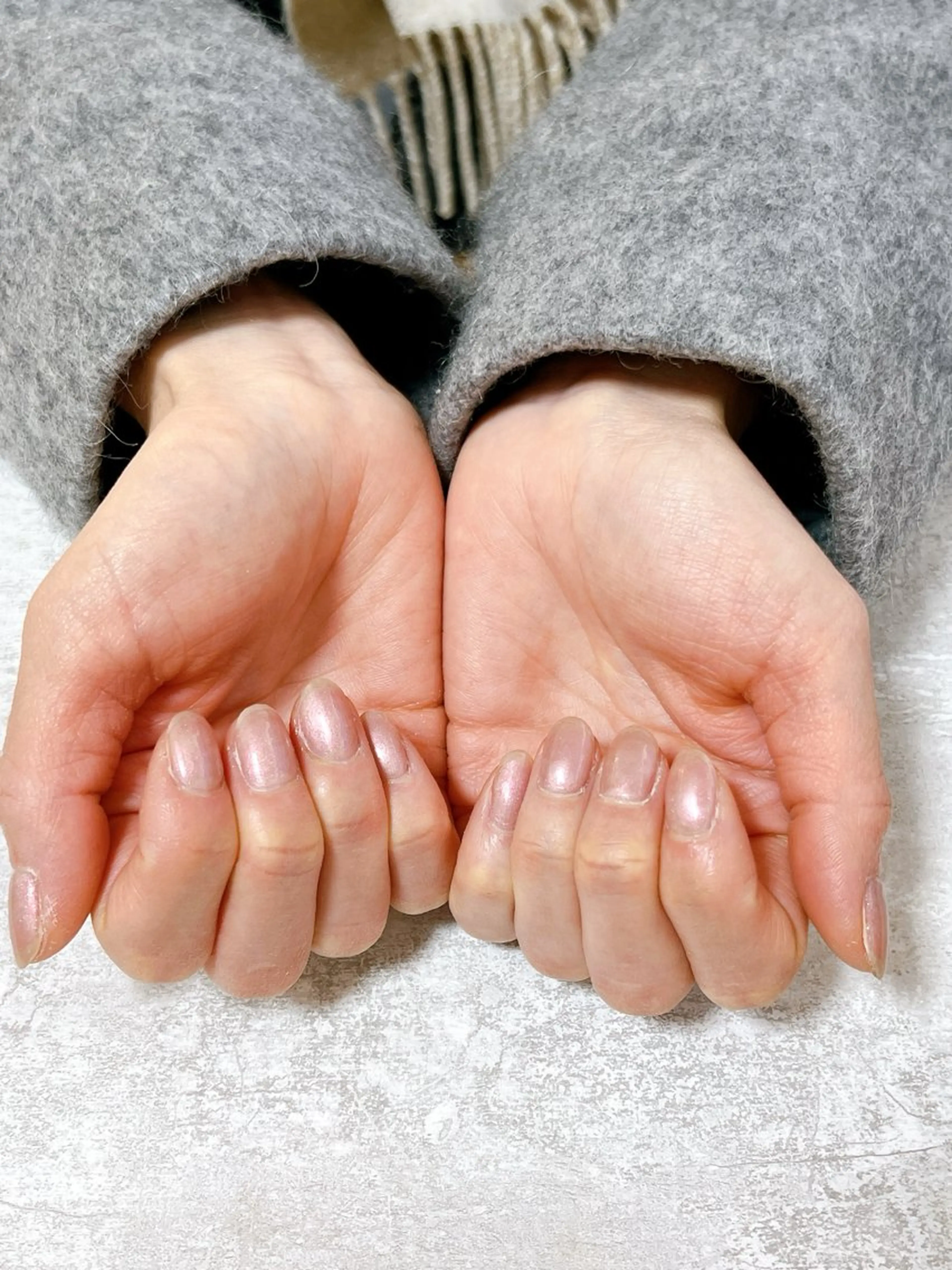 ネイル オーロラネイル フットネイル フレンチネイル ジェルネイル ハート ハンドネイル Mogu nail 二子玉川のネイルデザイン