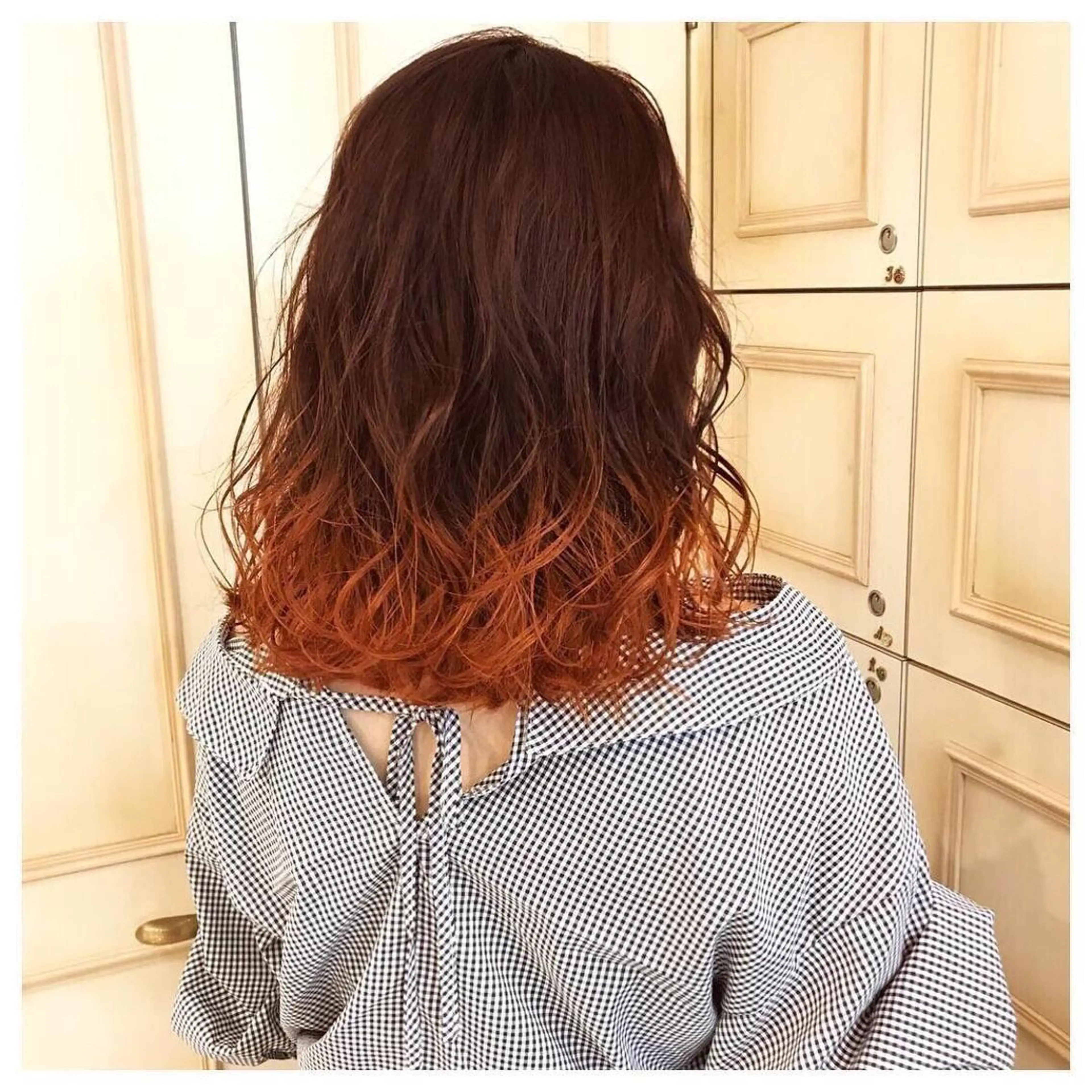 セミロング カラー ヘアアレンジ 🩵盛れる韓国ヘア 🩵うるつやカラーのヘアスタイル