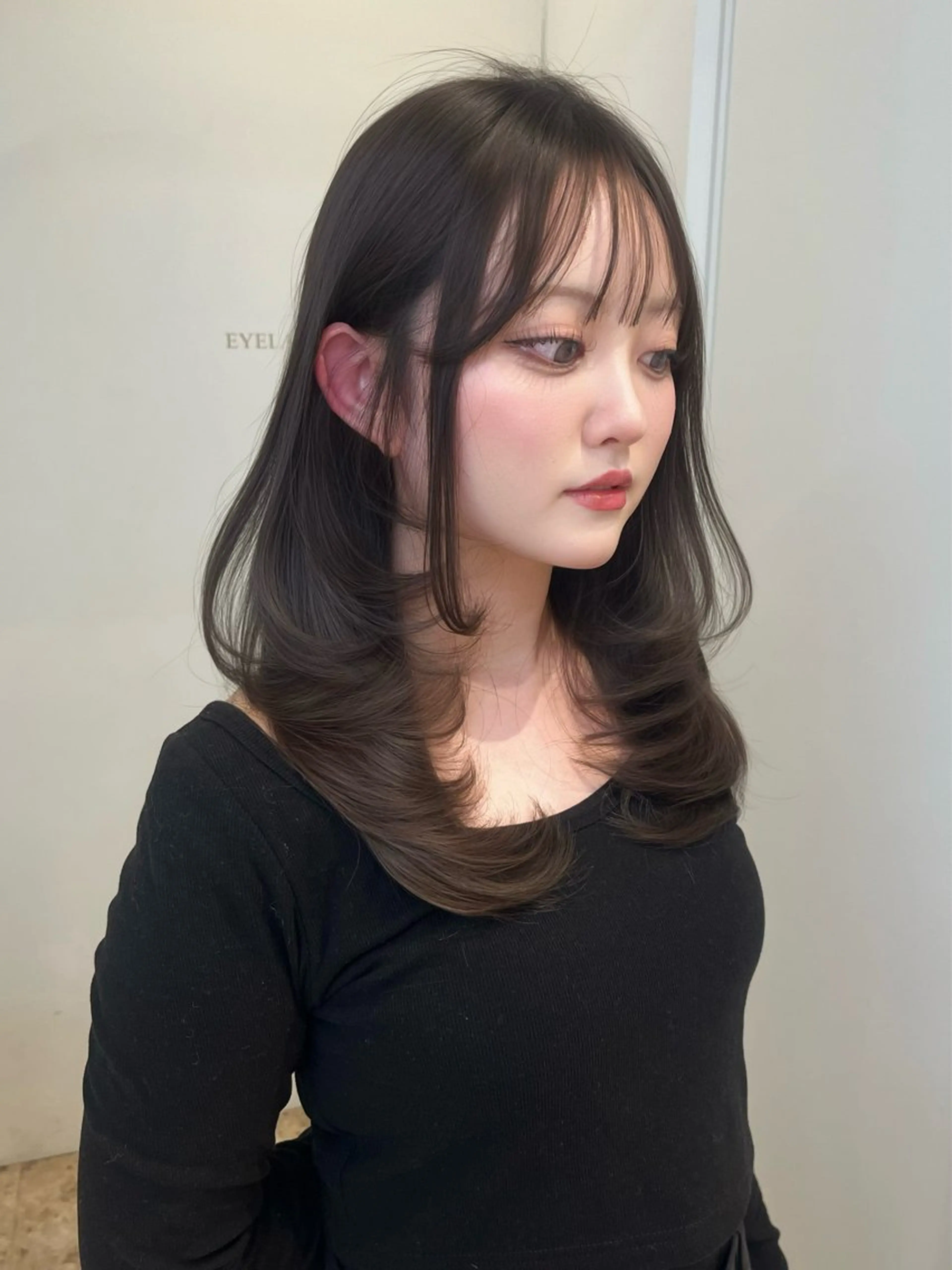 セミロング カラー ブラウンカラー レイヤーカット カット ヘアカラー トリートメント 透明感カラー/京都 /Himari🩶のヘアスタイル