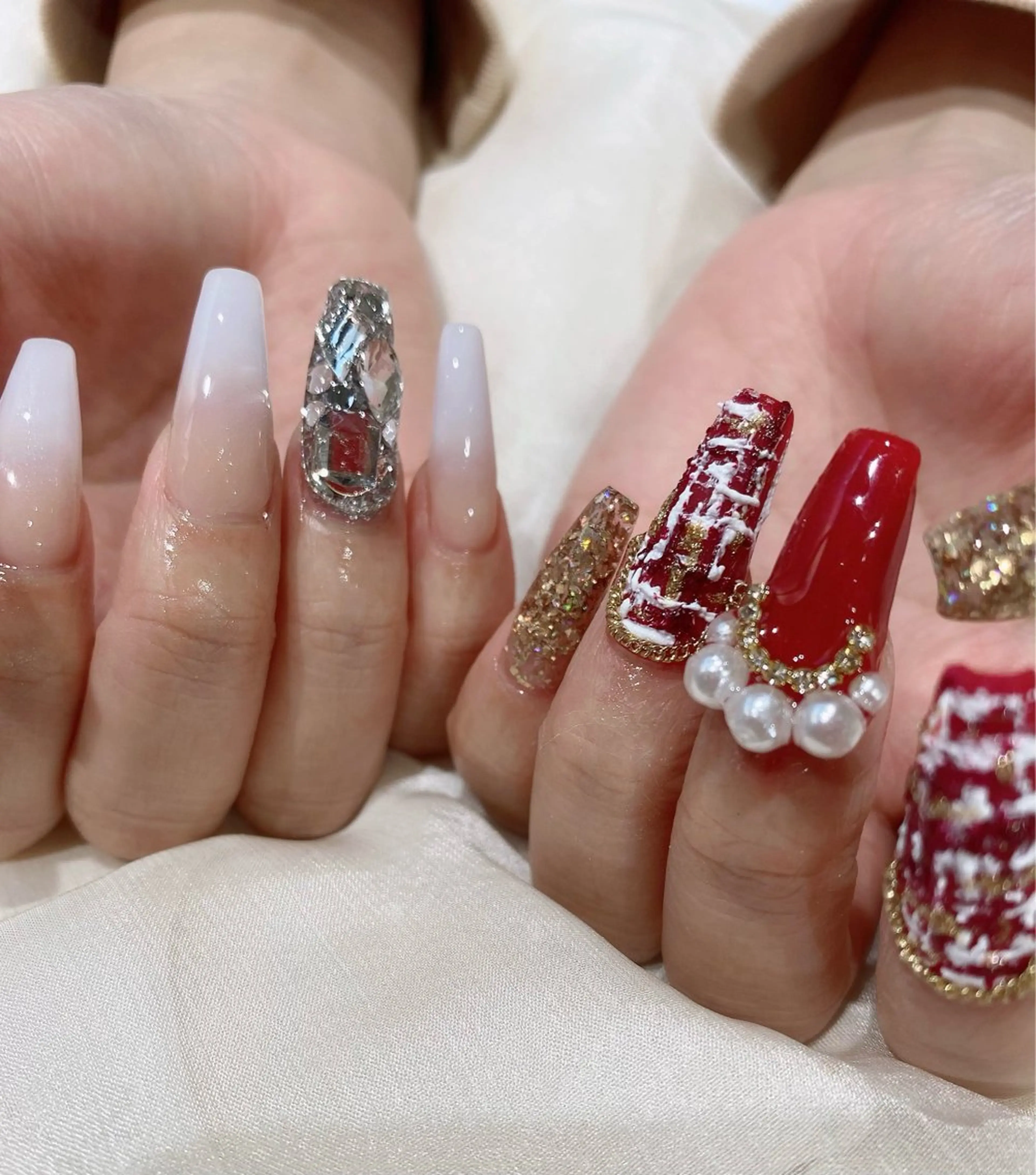 ロング ハンドネイル JNA認定講師🌸 RIEのネイルデザイン