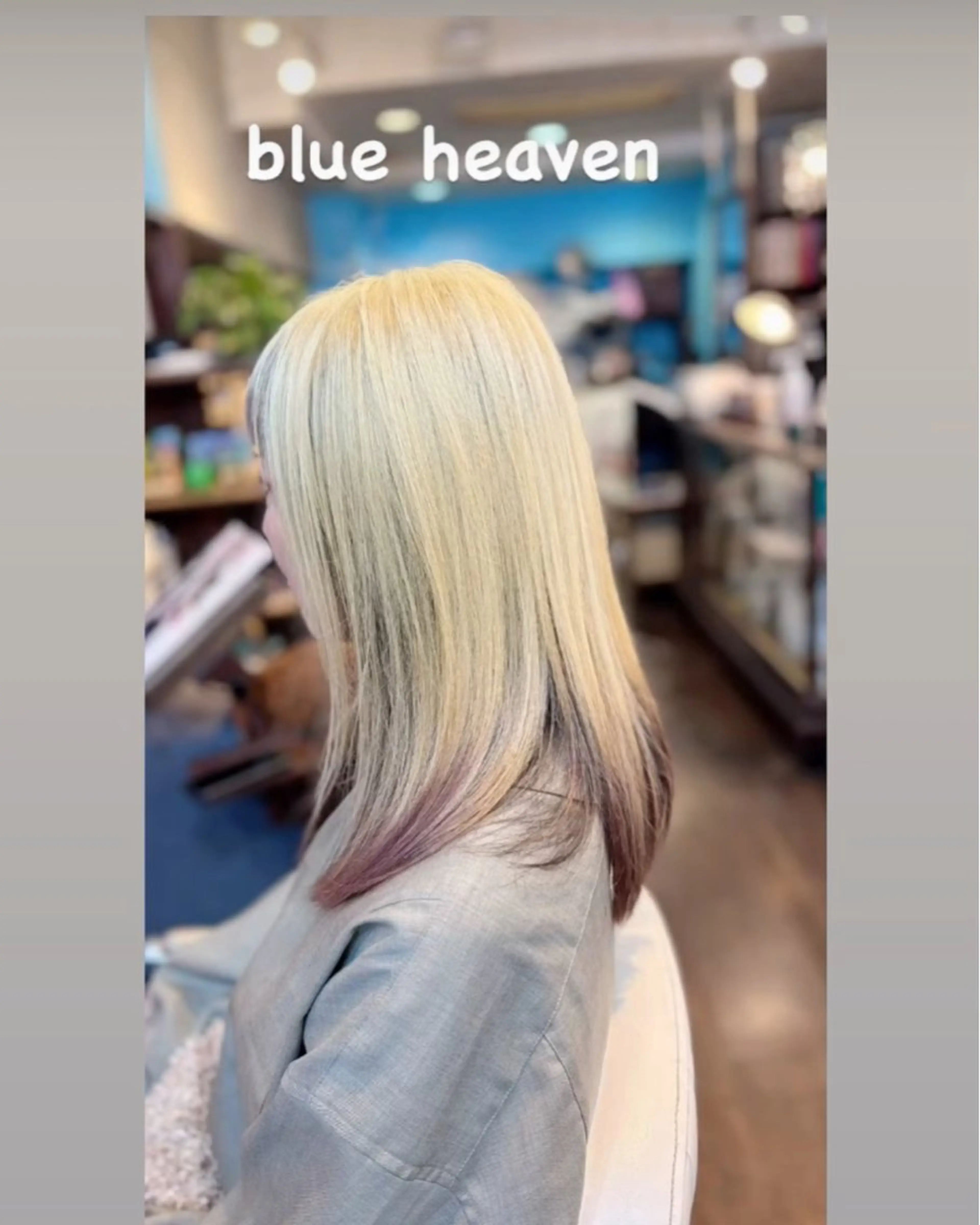 セミロング カラー ブルーヘブン TAKESHIのヘアスタイル