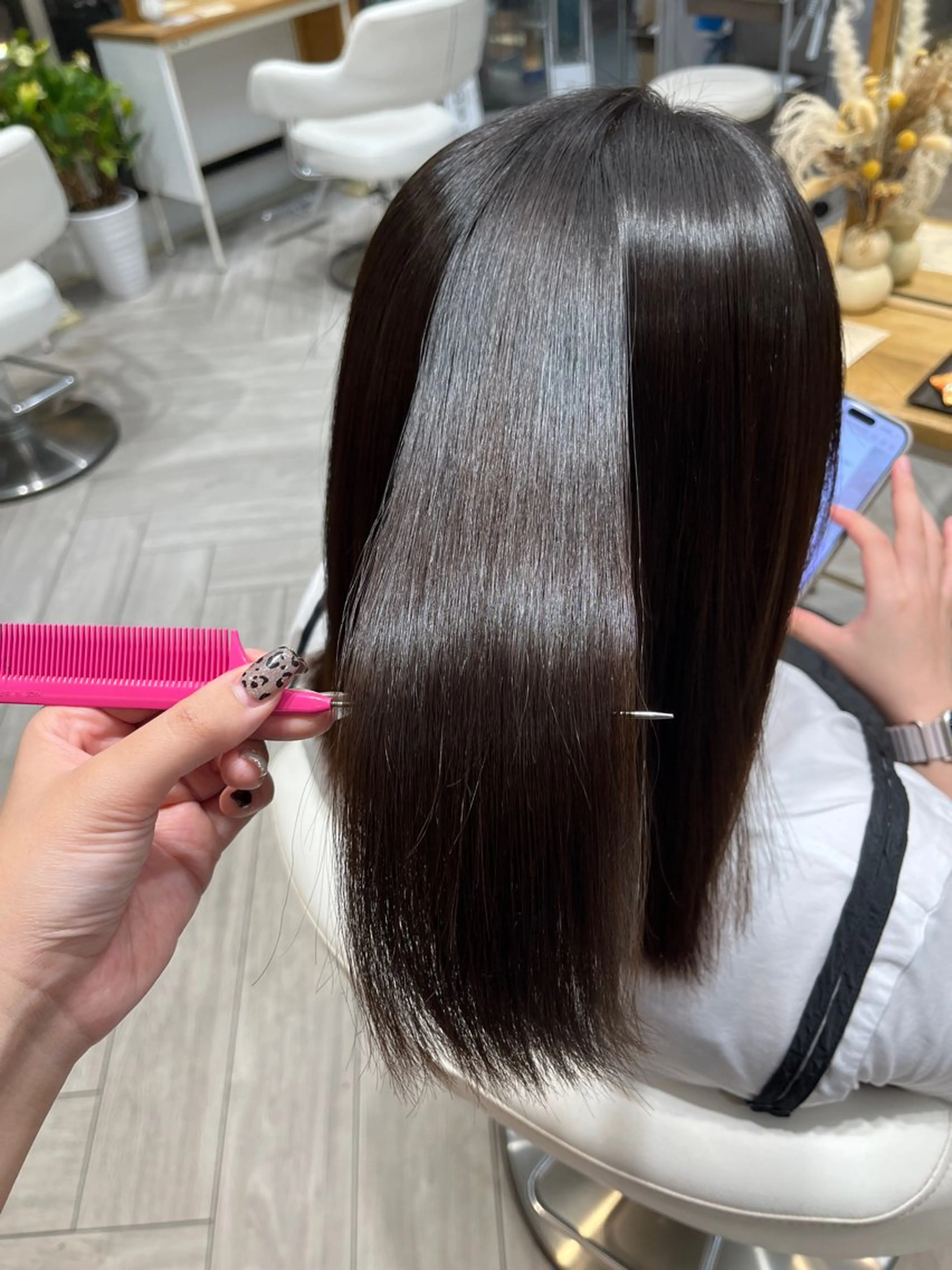 セミロング カット 縮毛矯正 トリートメント AVANCE. chisatoのヘアスタイル