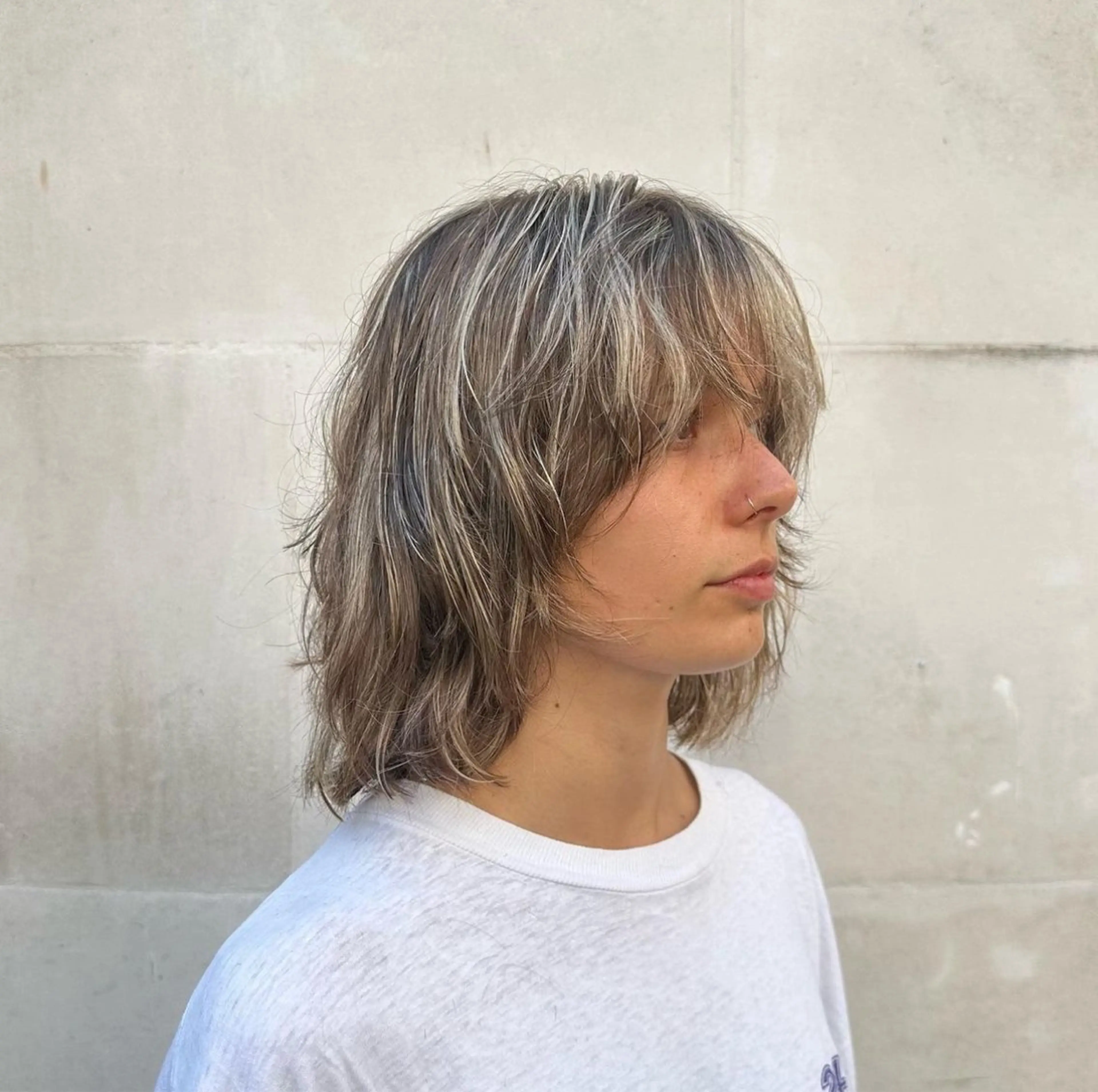 ミディアム 卒業式のヘアスタイル 🫧RYOグレージュ /透け感カラー🫧のヘアスタイル