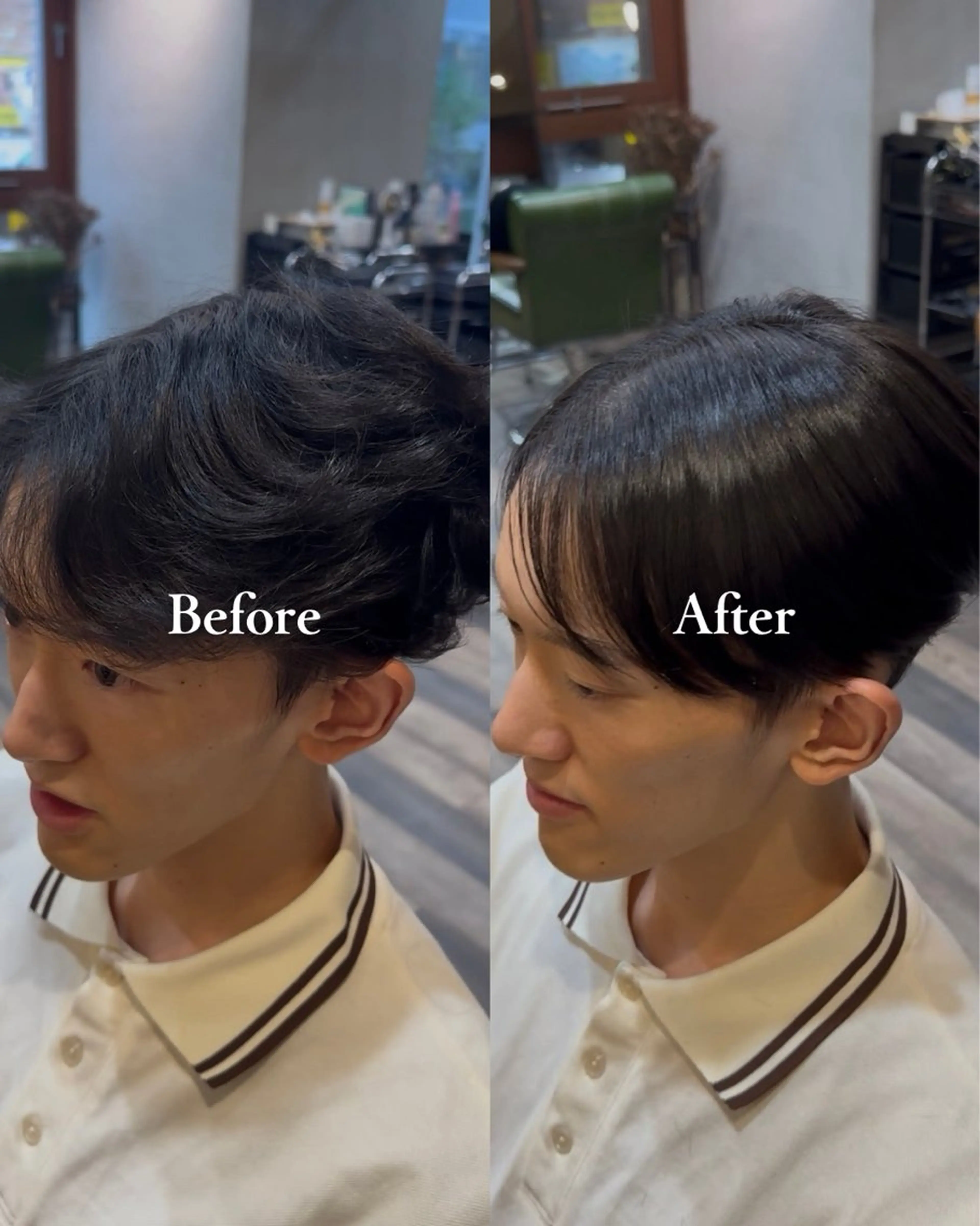 【高濃度】メンズカット＋髪質改善カラー＋3stepTRの写真