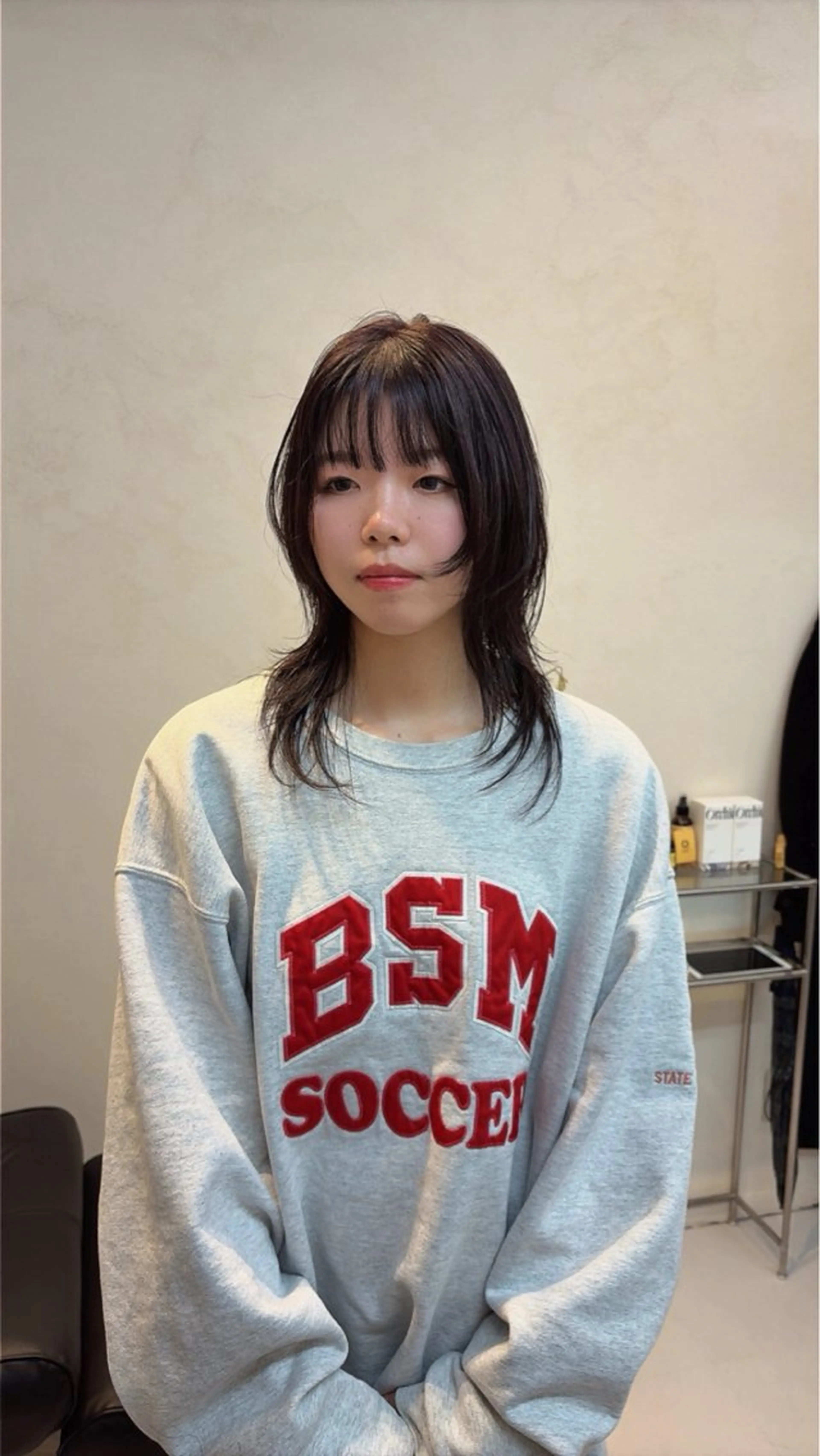 セミロング カラー カット ヘアカラー iet.所属・ウルフ/ボブ/耳ツボ ジュエリー◎ricoのヘアスタイル