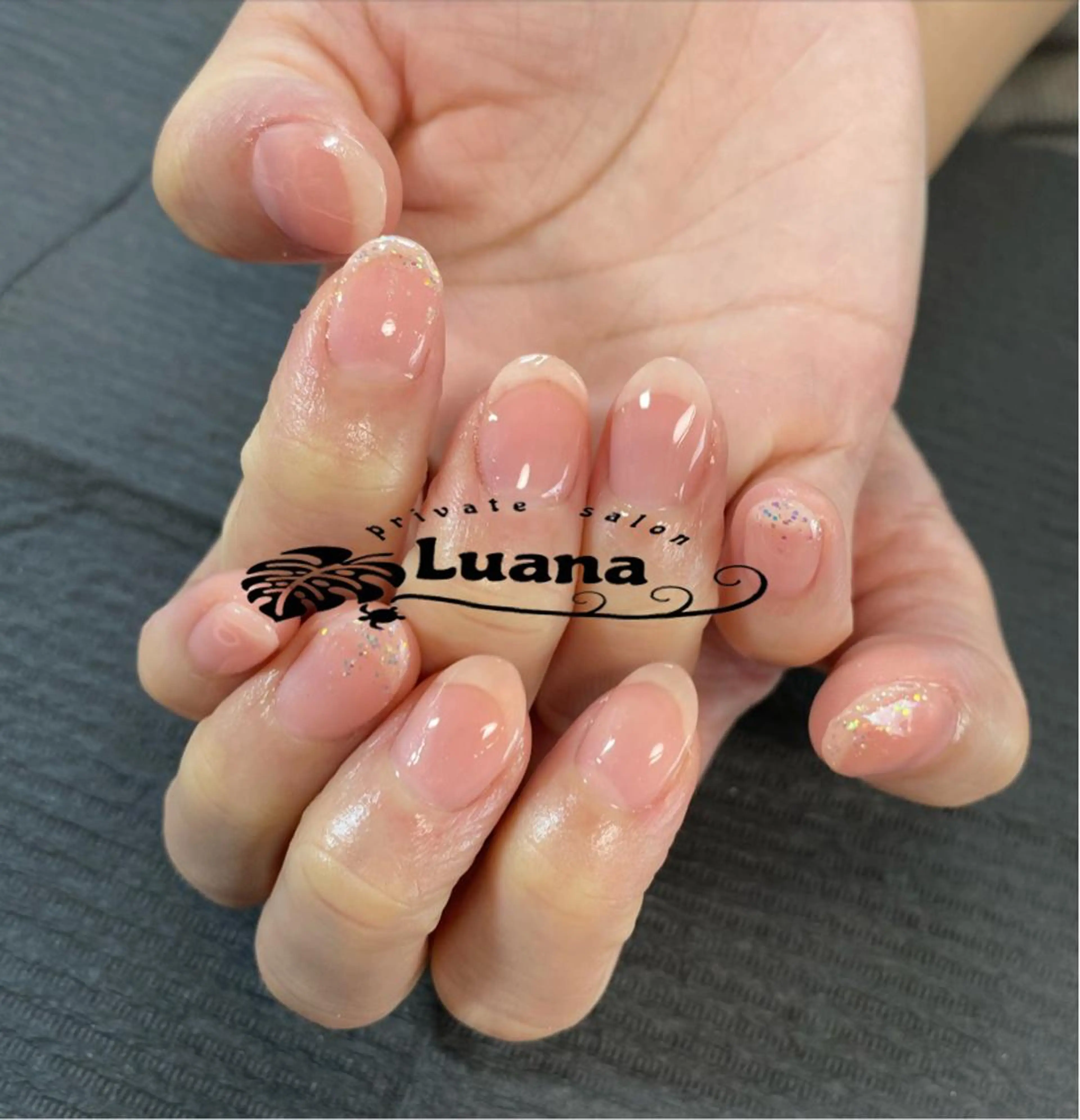 ネイル オフィスネイル ワンカラーネイル 自宅ネイルサロン ルアナのネイルデザイン