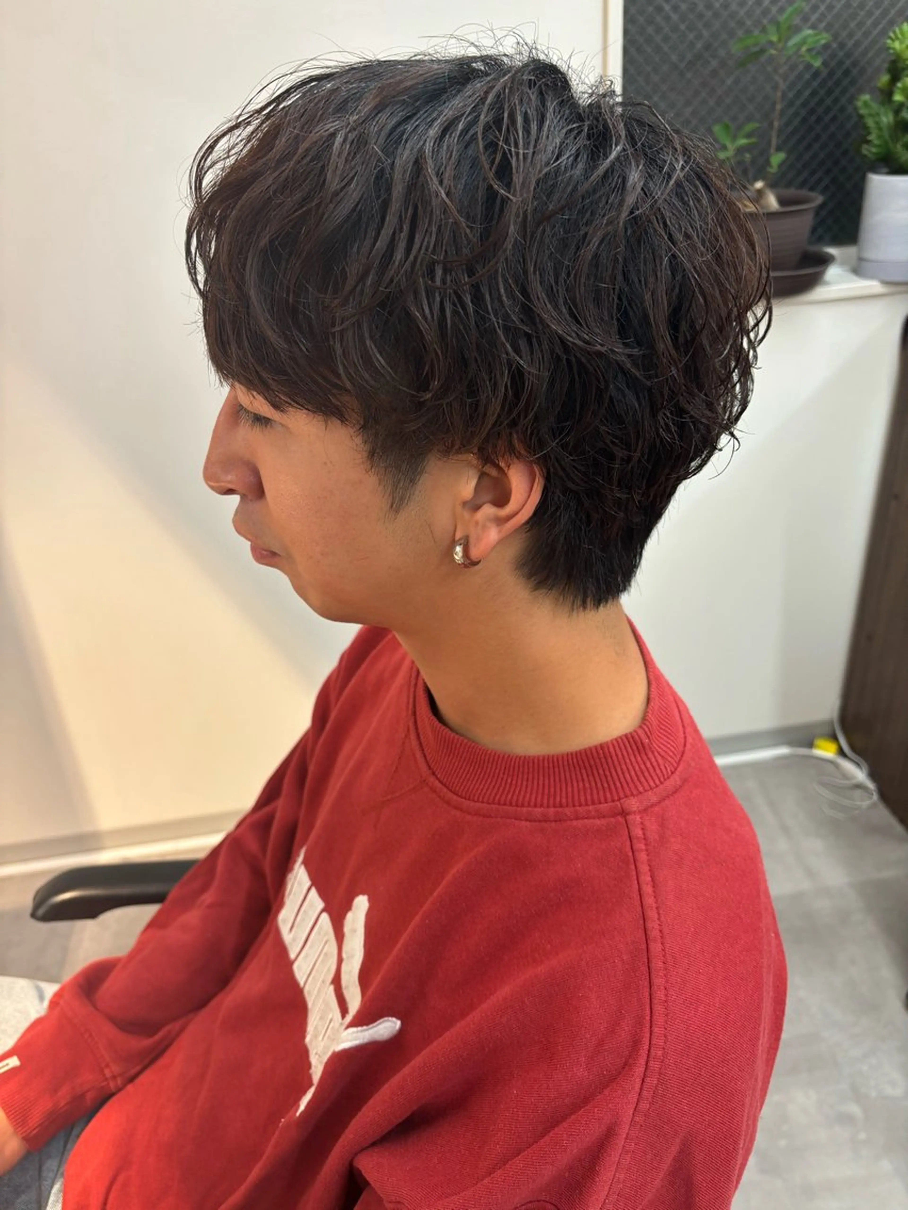 パーマ メンズ メンズ韓国風 マッシュウルフ マッシュ メンズパーマ メンズウルフカット カット パーマ 男の理想を叶える🔥 メンズパーマ特化｜関のヘアスタイル