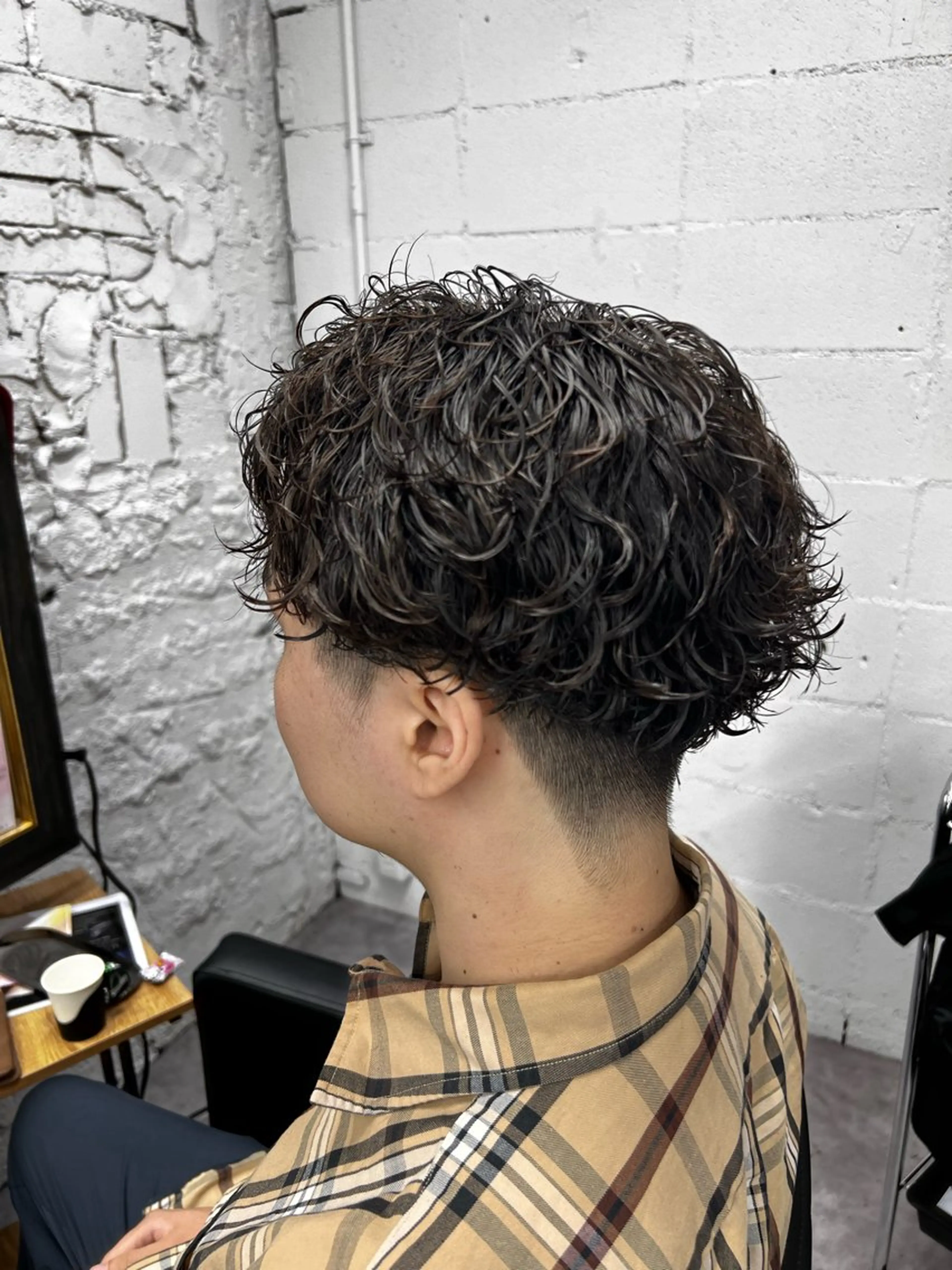 パーマ メンズ カット パーマ 笹江 瑞穂のヘアスタイル