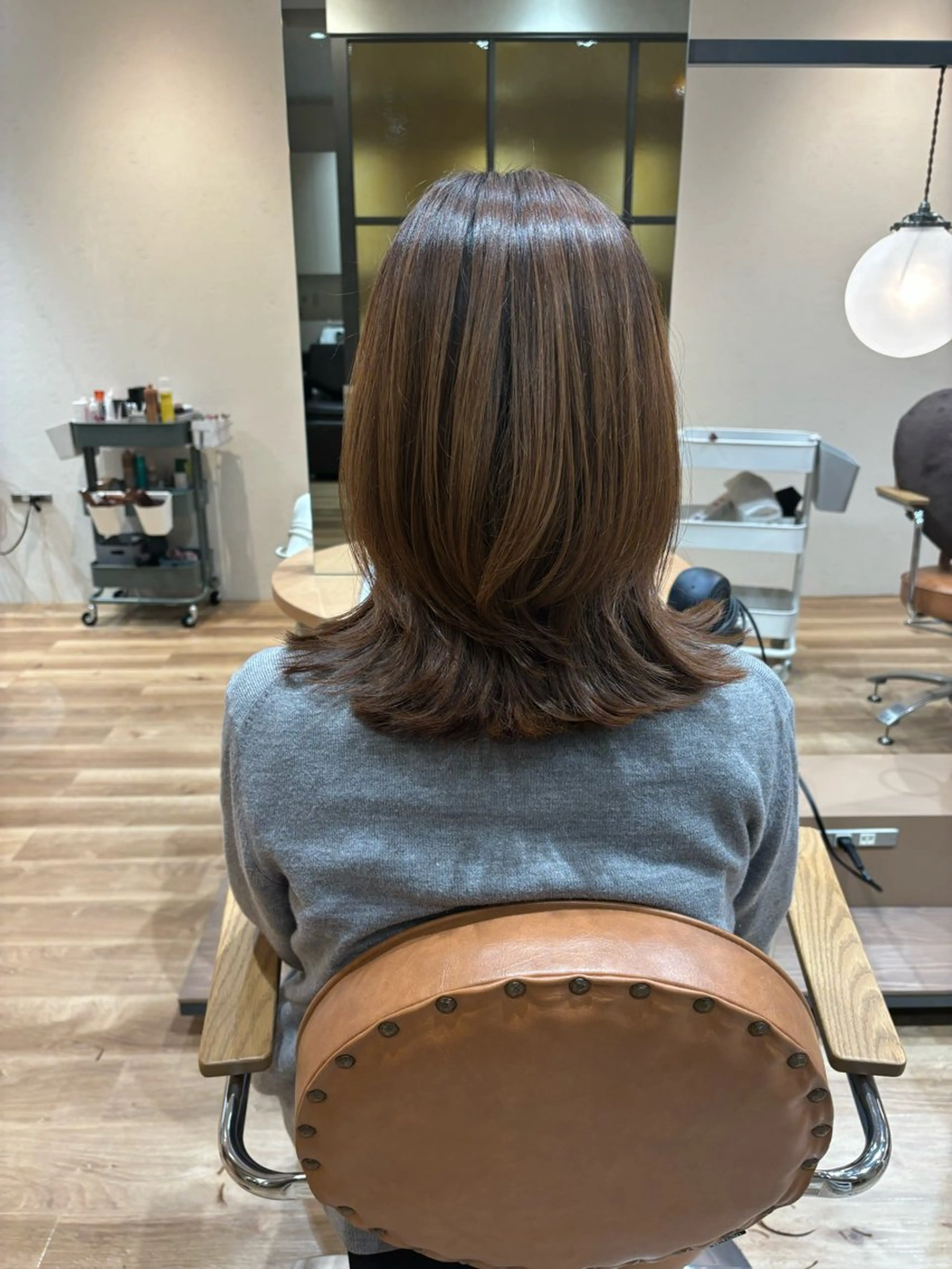 ミディアム 南 颯七のヘアスタイル