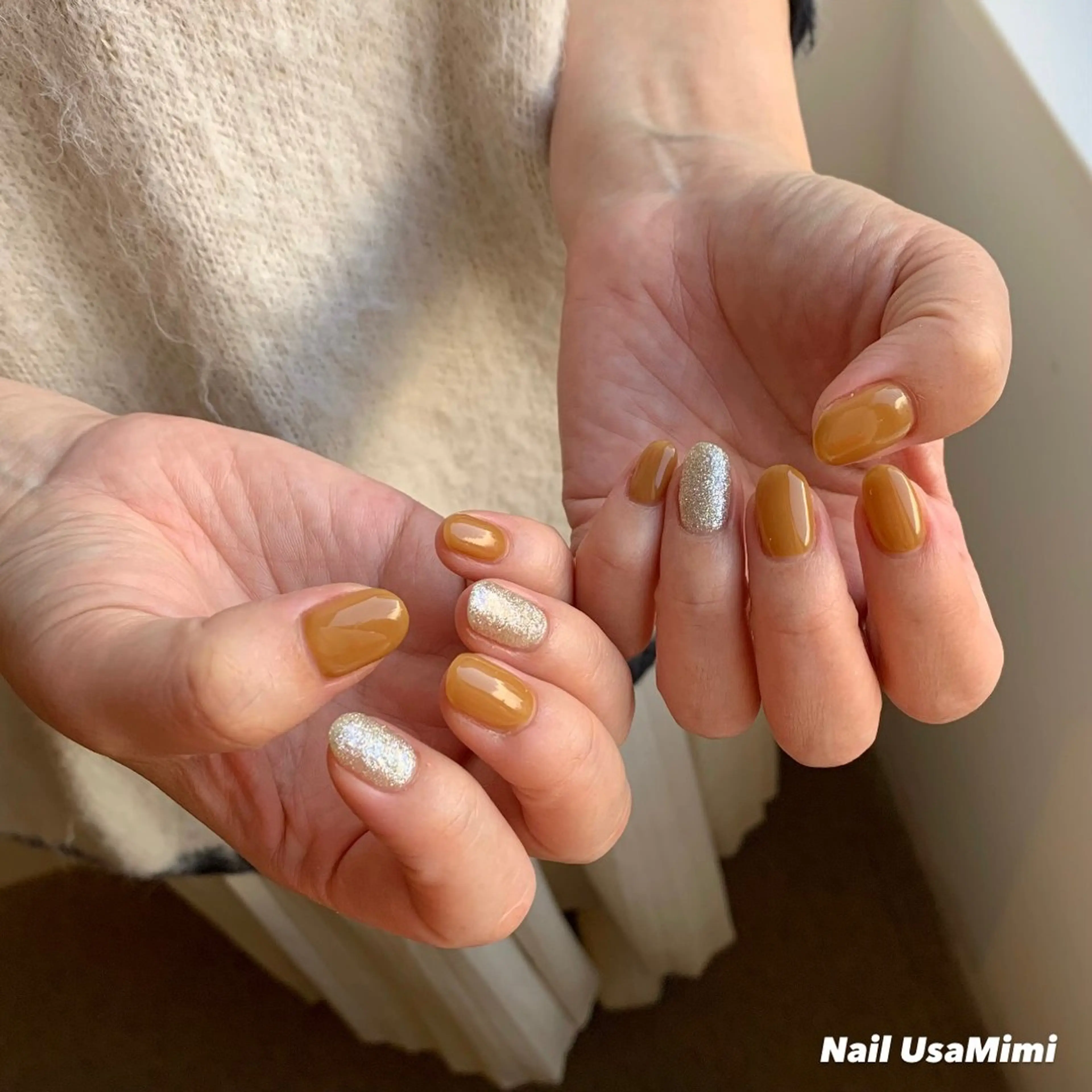 ネイル ジェルネイル マグネットネイル 持ち込み ワンカラーネイル パラジェル 本町ネイルNail UsaMimiのネイルデザイン