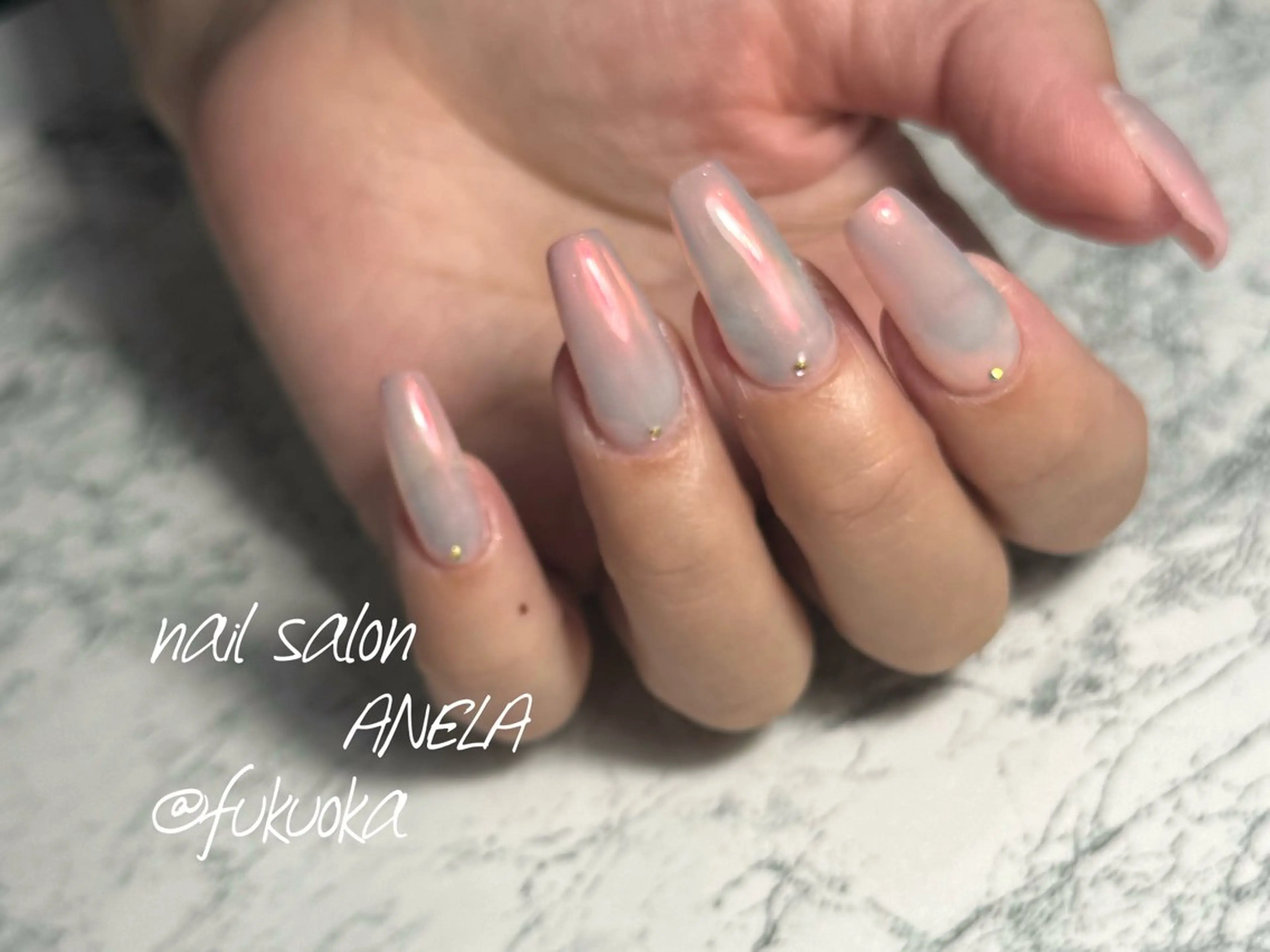 ネイル 氷ネイル・うるうるネイル シンプルネイル nail salon ANELA所属・nail salon ANELA mayaのネイルデザイン