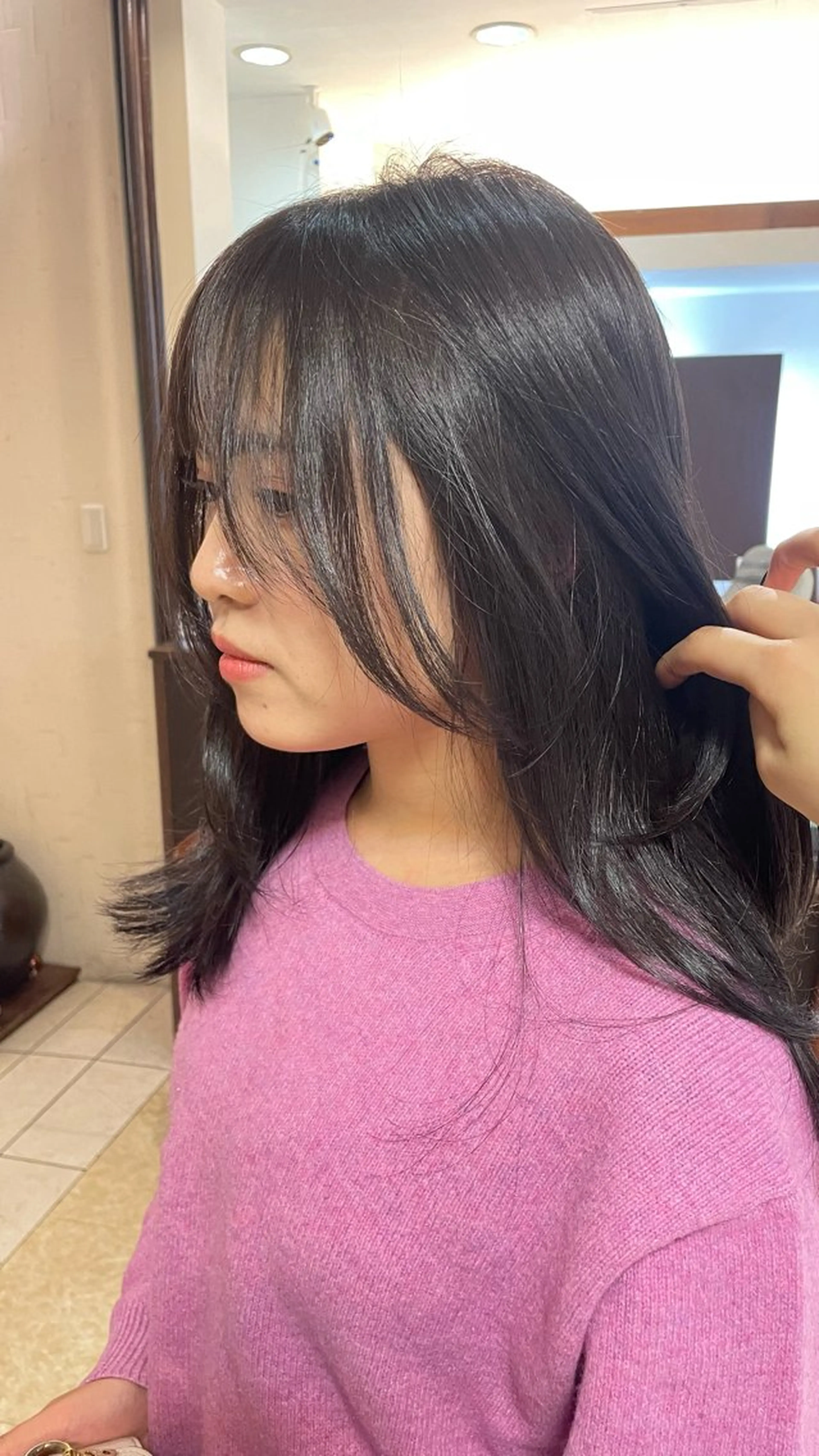 ロング カラー ケアカラー ラベンダーカラー 髪質改善 トリートメント enu hair所属・ショートモデル募集 エクステ専門店まりこのその他イメージ