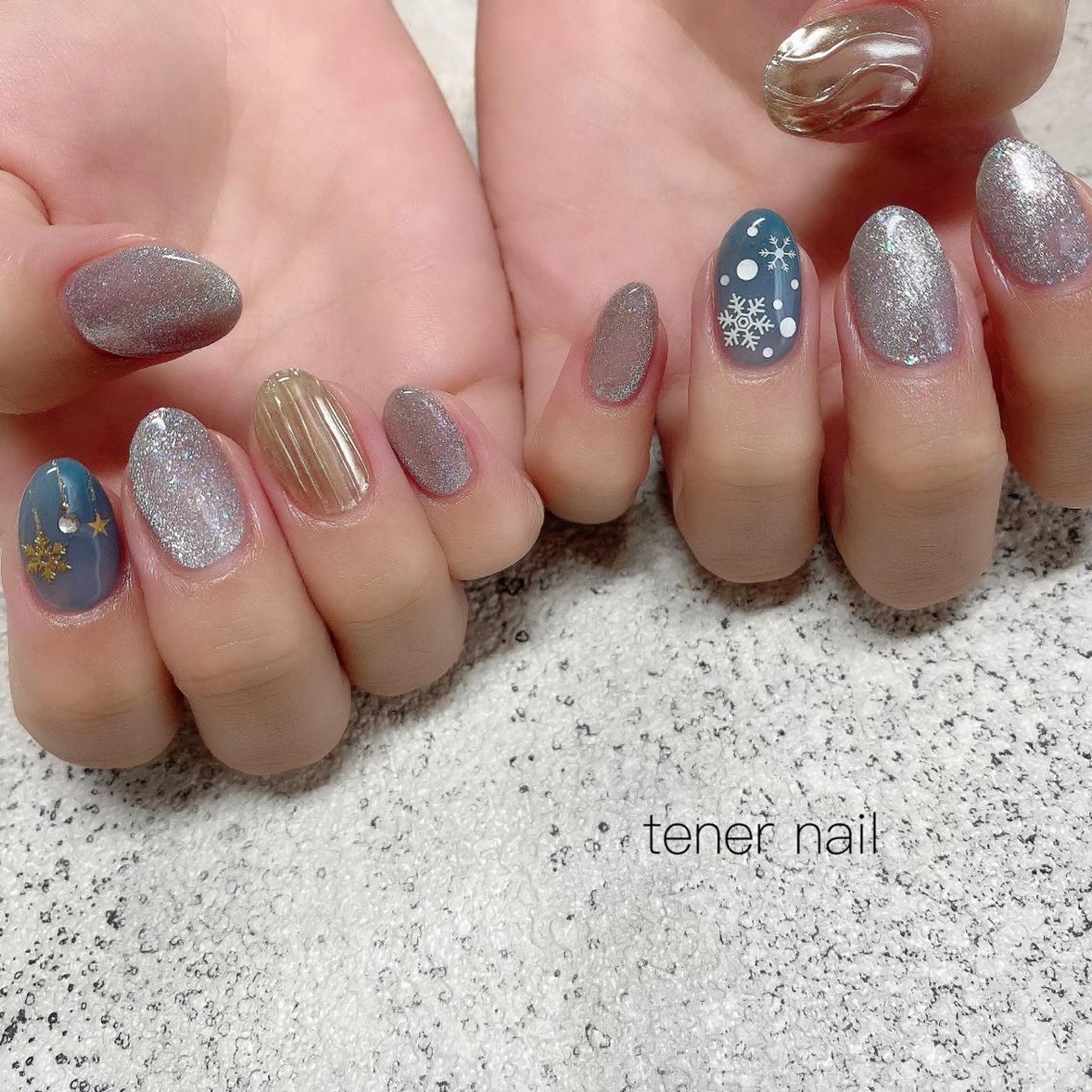 ネイル ミラーネイル tener  nail  テネルネイル所属・テネルネイル tener nailのネイルデザイン