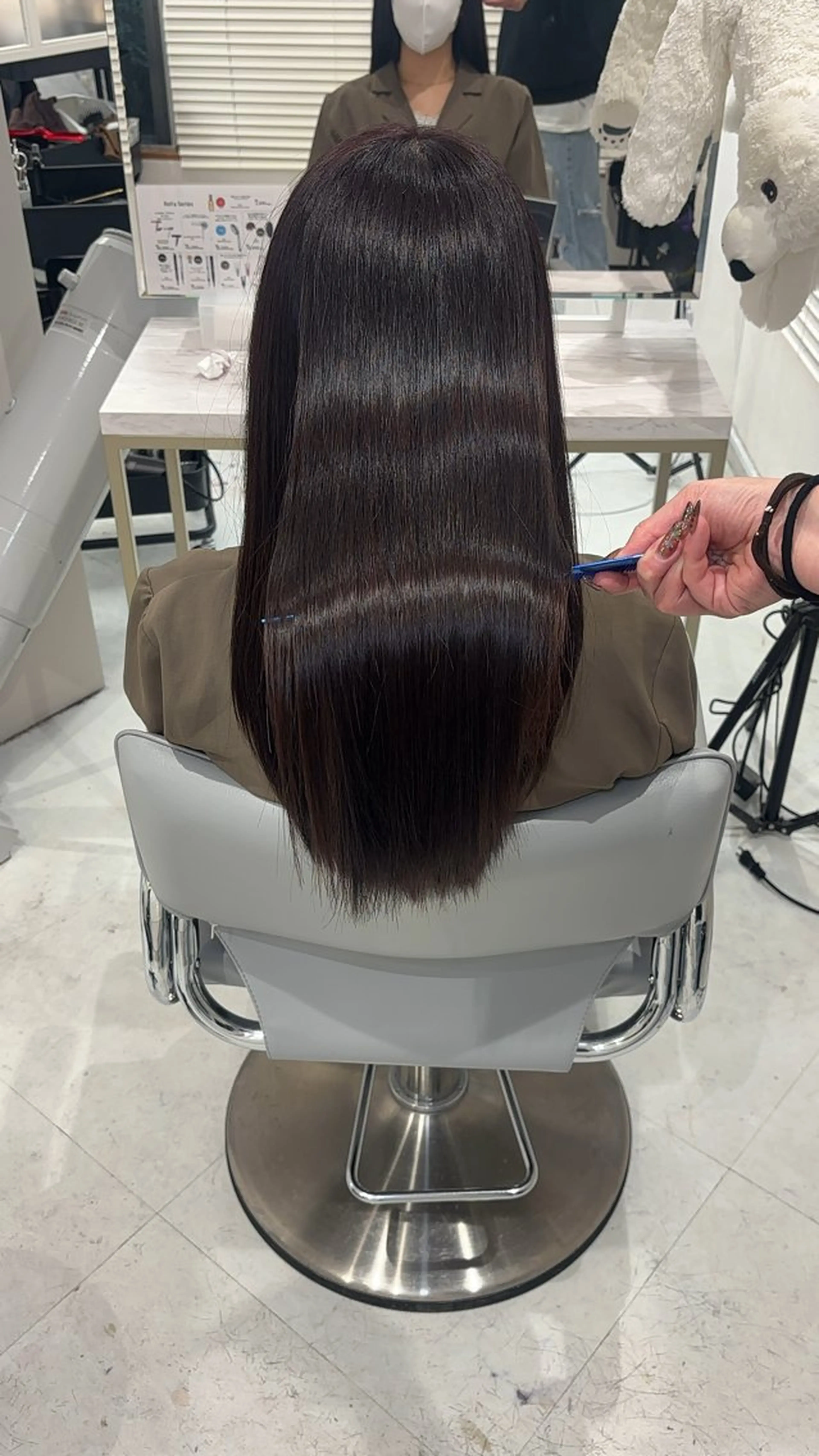 ロング カット ヘアカラー トリートメント 新宿No.1艶髪矯正 美艶カラー/FUKAのヘアスタイル