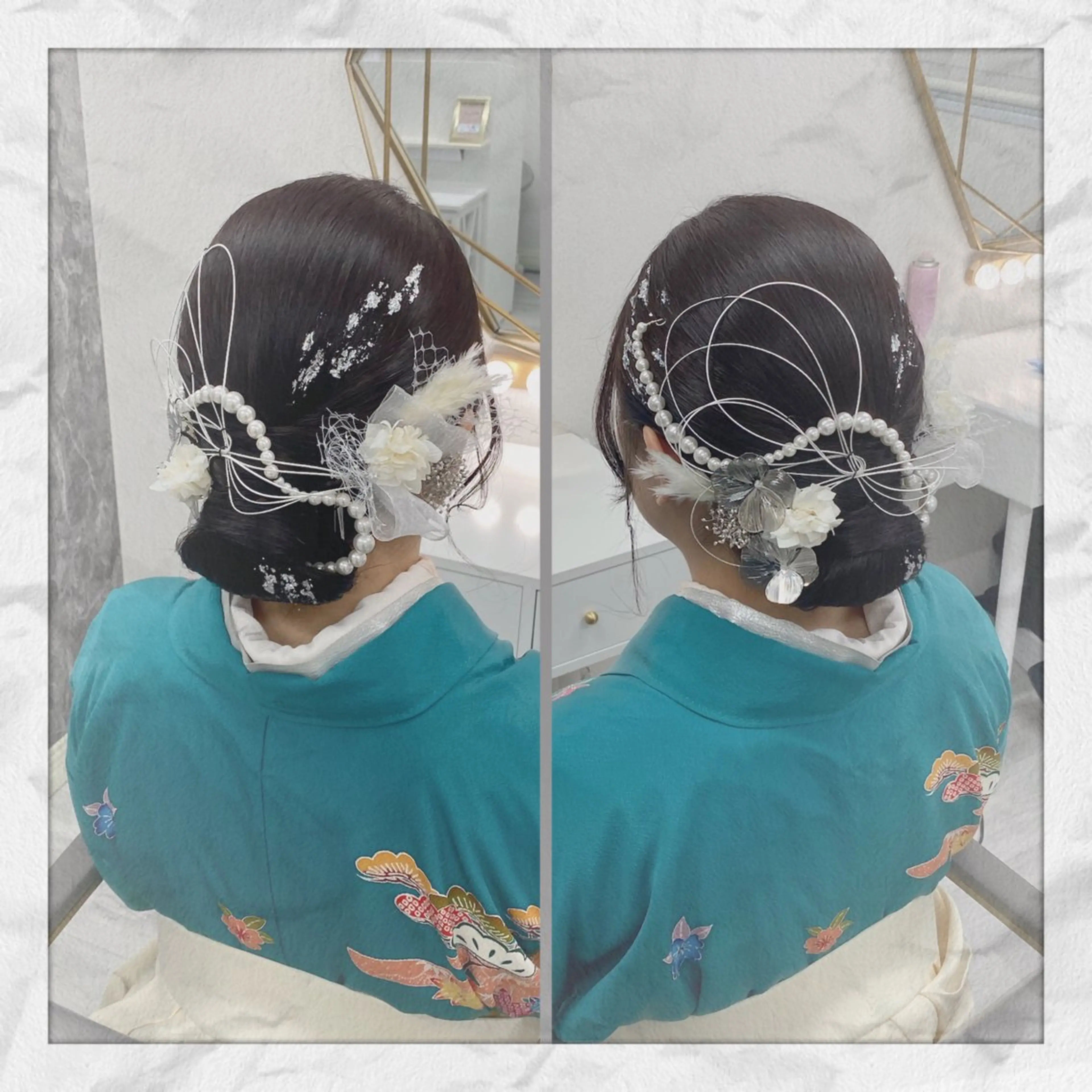 セミロング ヘアアレンジ 着物ヘア ヘアセット ヘアセット/着付け 𓇼 松本 夏美𓇼のヘアスタイル