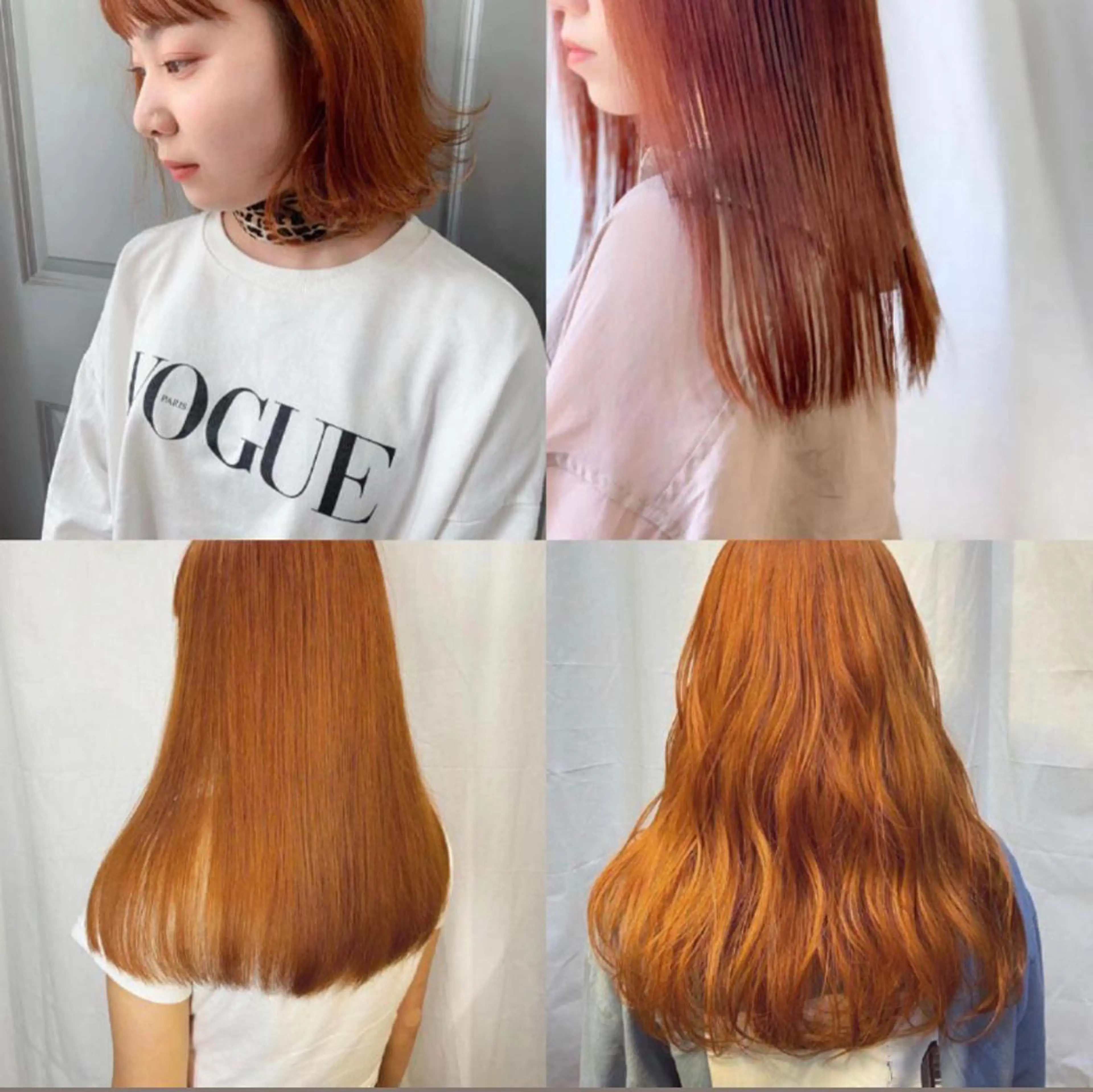 セミロング カラー ヘアアレンジ ヘアカラー ツガミ リナのヘアスタイル