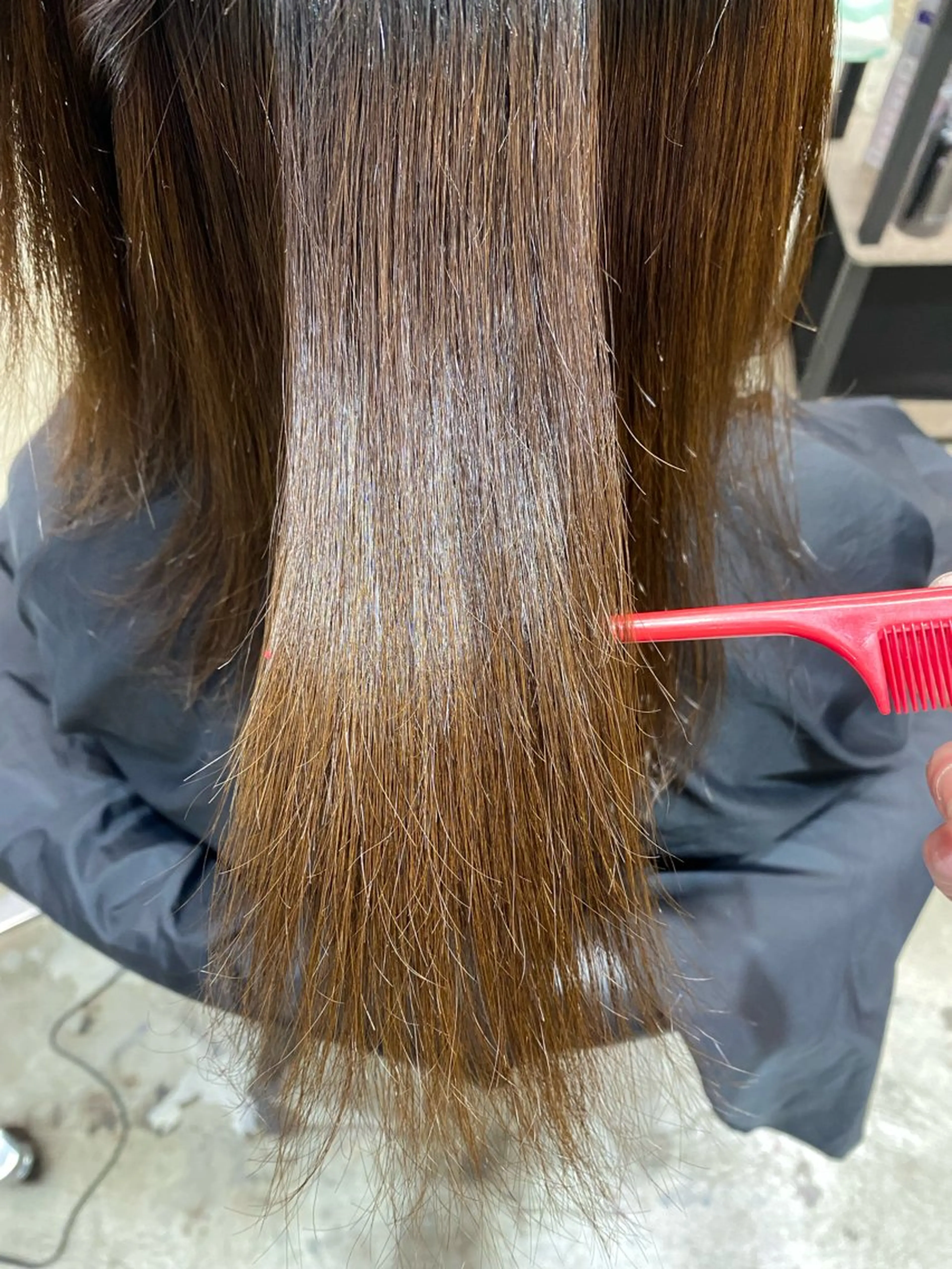 セミロング カラー 縮毛矯正 カット ヘアカラー 縮毛矯正 トリートメント レイヤー×髪質改善✨ 渋谷/佐藤侑哉のヘアスタイル